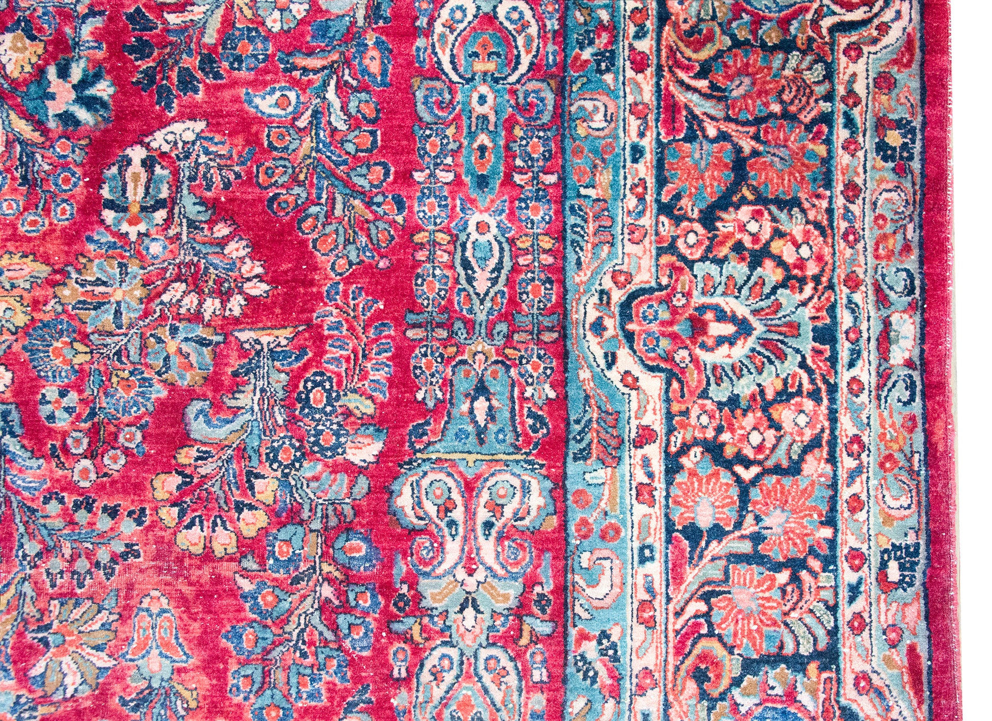 Early 20th Century Persian Sarouk Jen Thom Rug For Sale