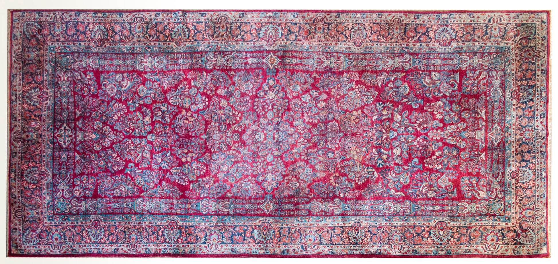 Early 20th Century Persian Sarouk Jen Thom Rug For Sale