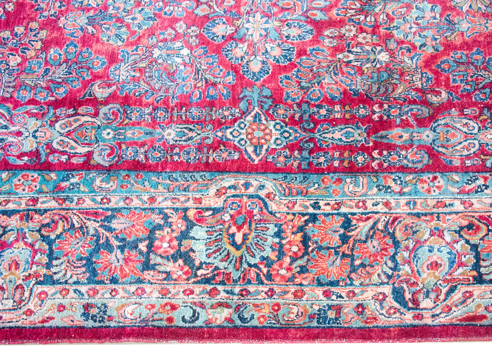 Early 20th Century Persian Sarouk Jen Thom Rug For Sale