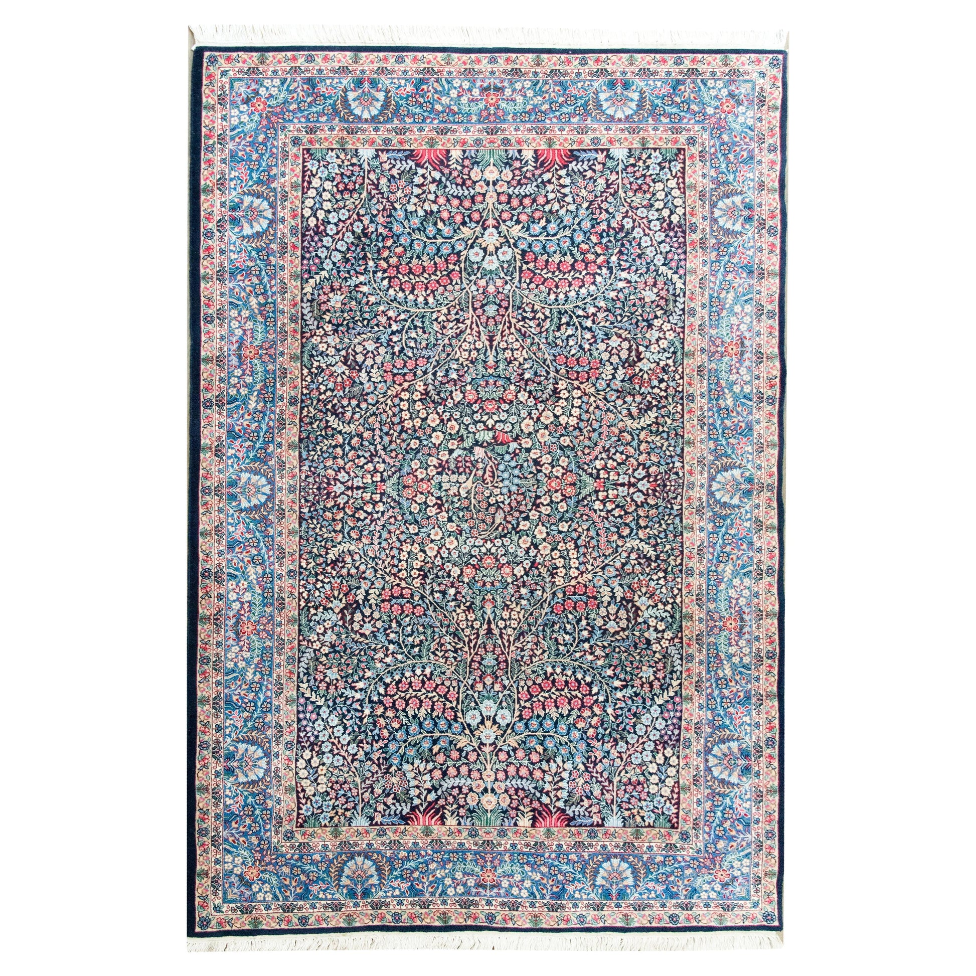 Early 20th Century Persian Kirman Rug For Sale