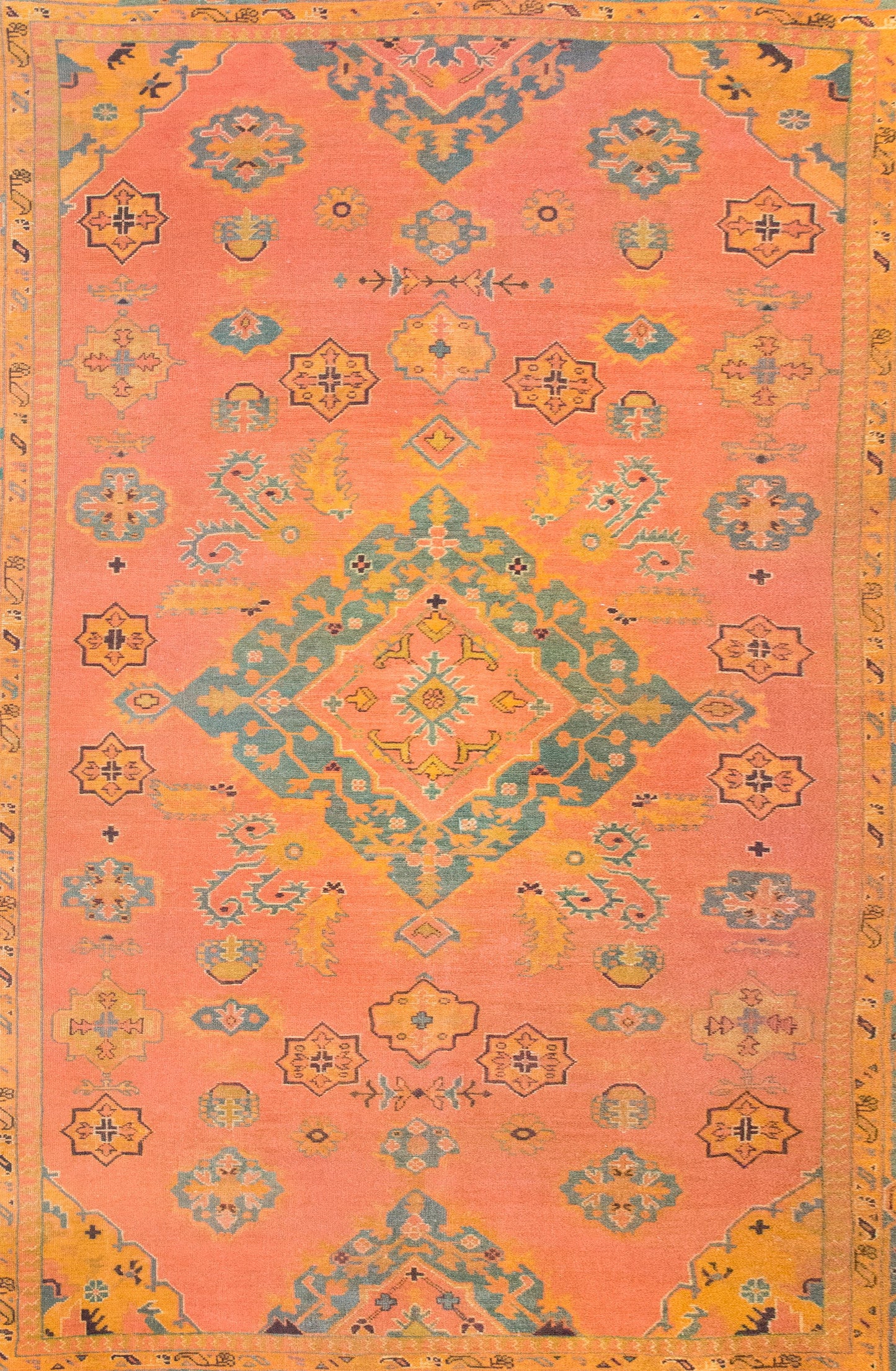 Early 20th Century Turkish Oushak Rug