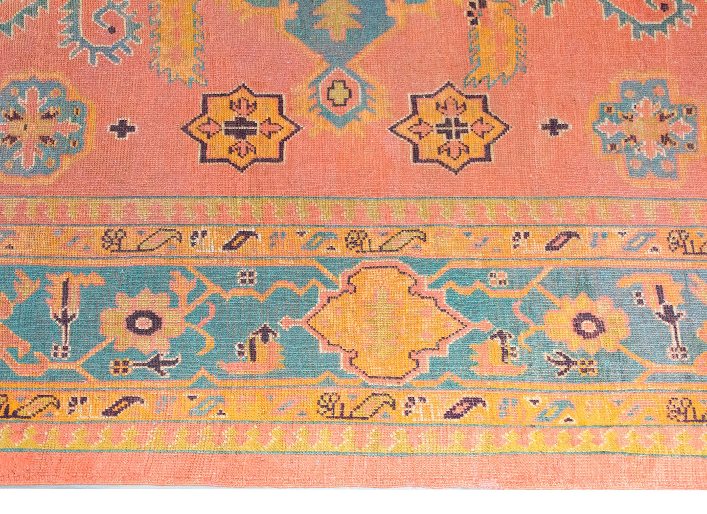 Early 20th Century Turkish Oushak Rug