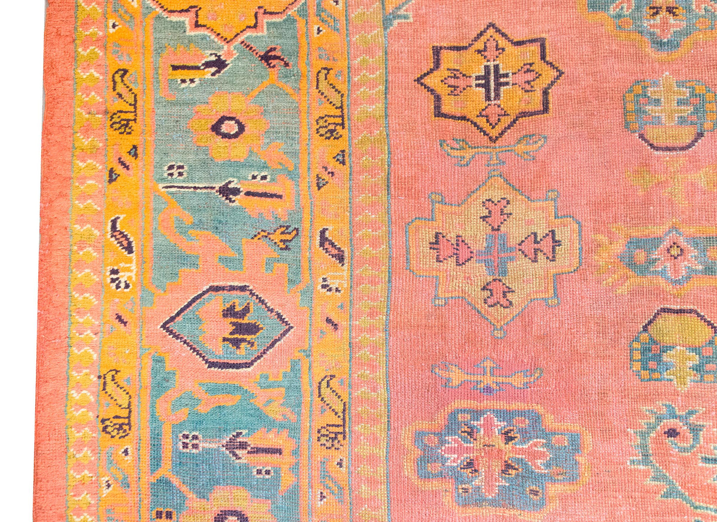 Early 20th Century Turkish Oushak Rug