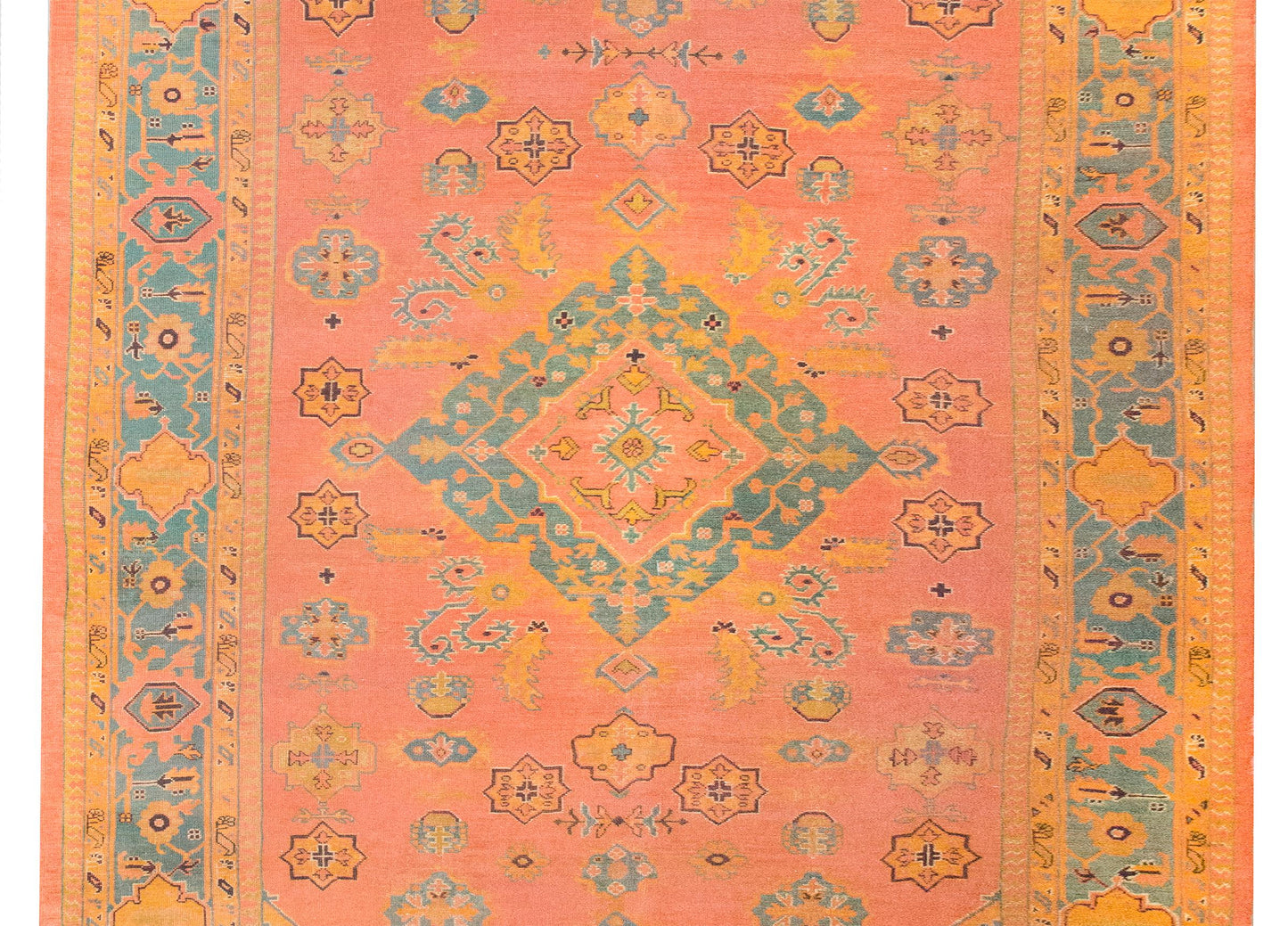 Early 20th Century Turkish Oushak Rug
