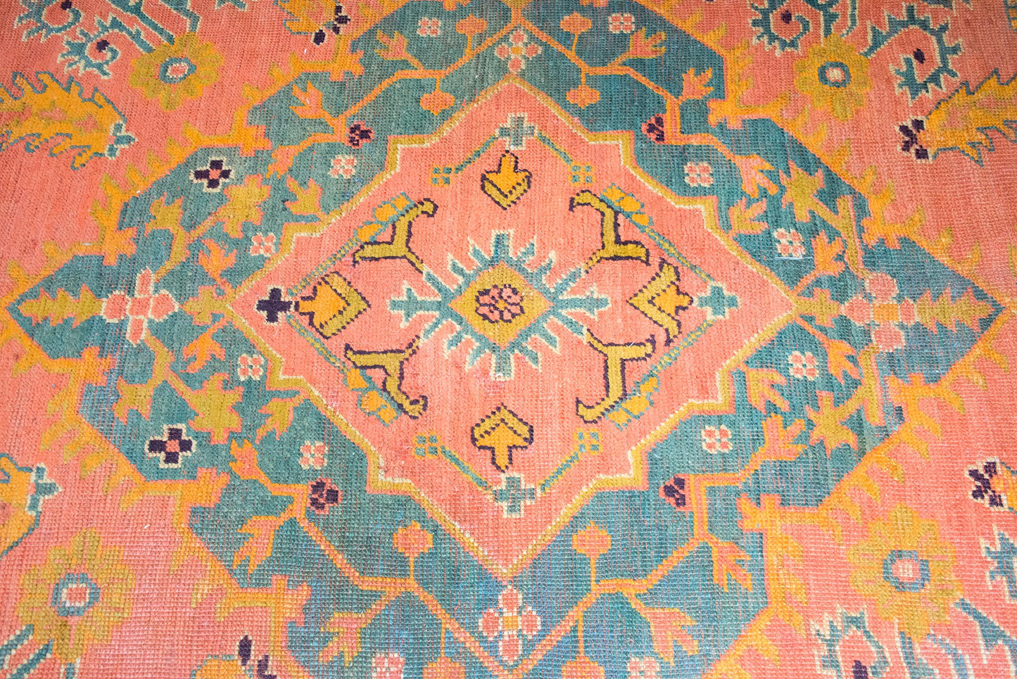 Early 20th Century Turkish Oushak Rug