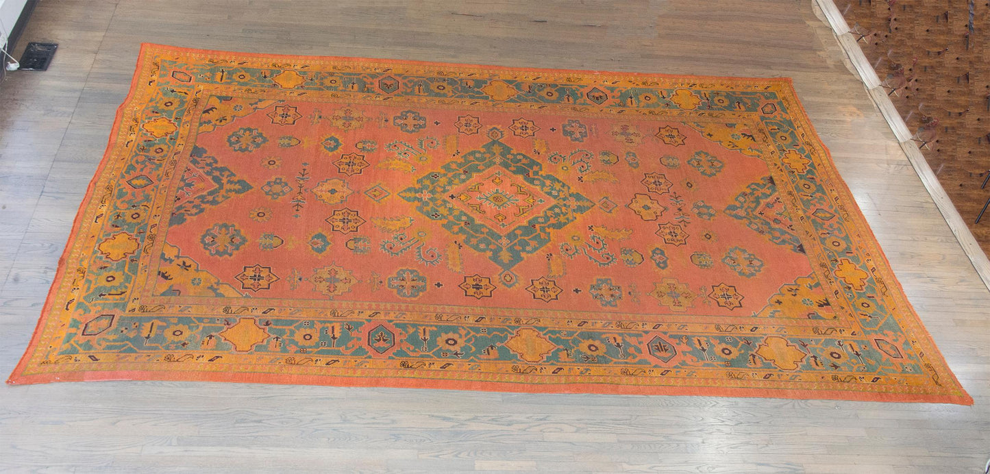 Early 20th Century Turkish Oushak Rug