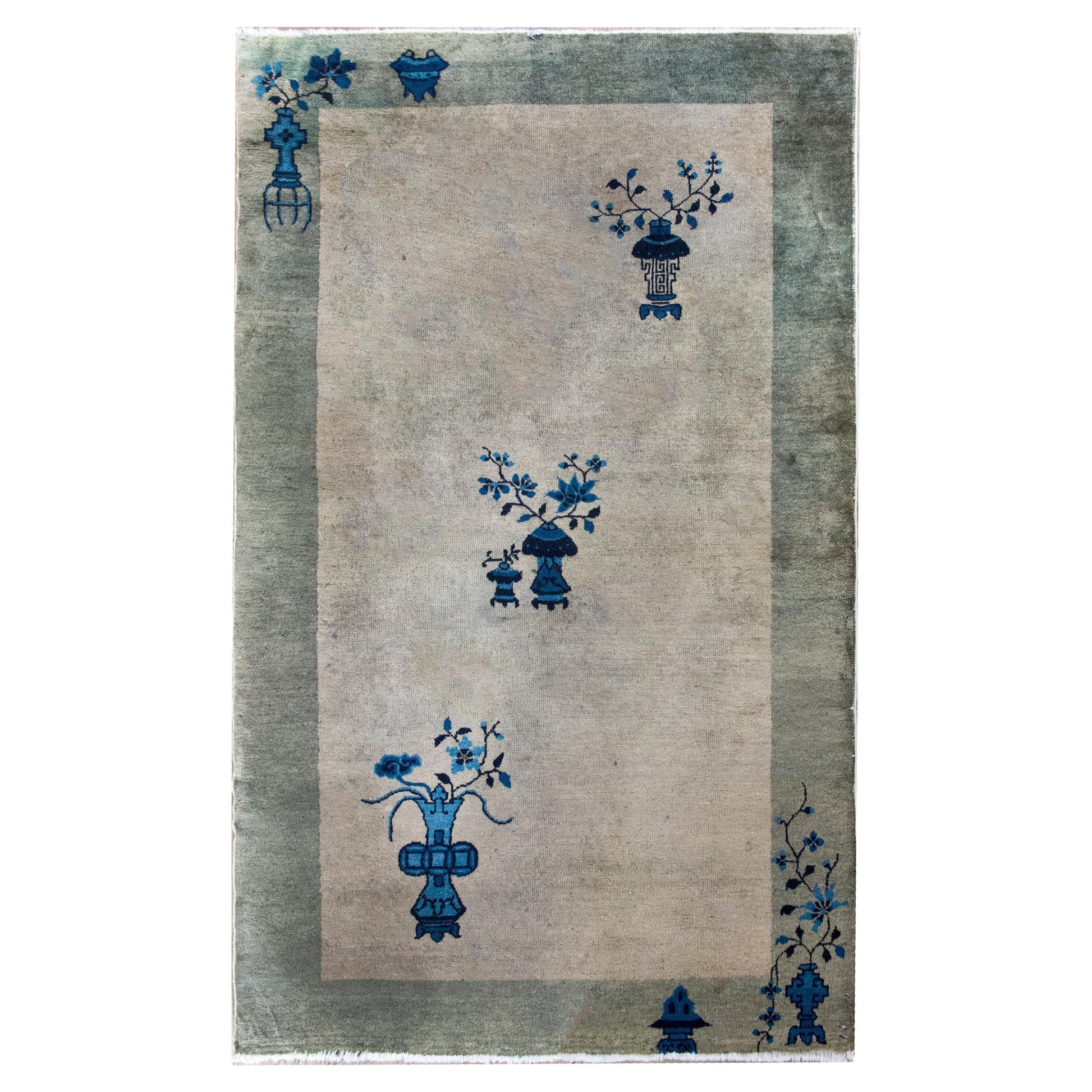 Early 20th Century Chinese Art Deco Rug For Sale