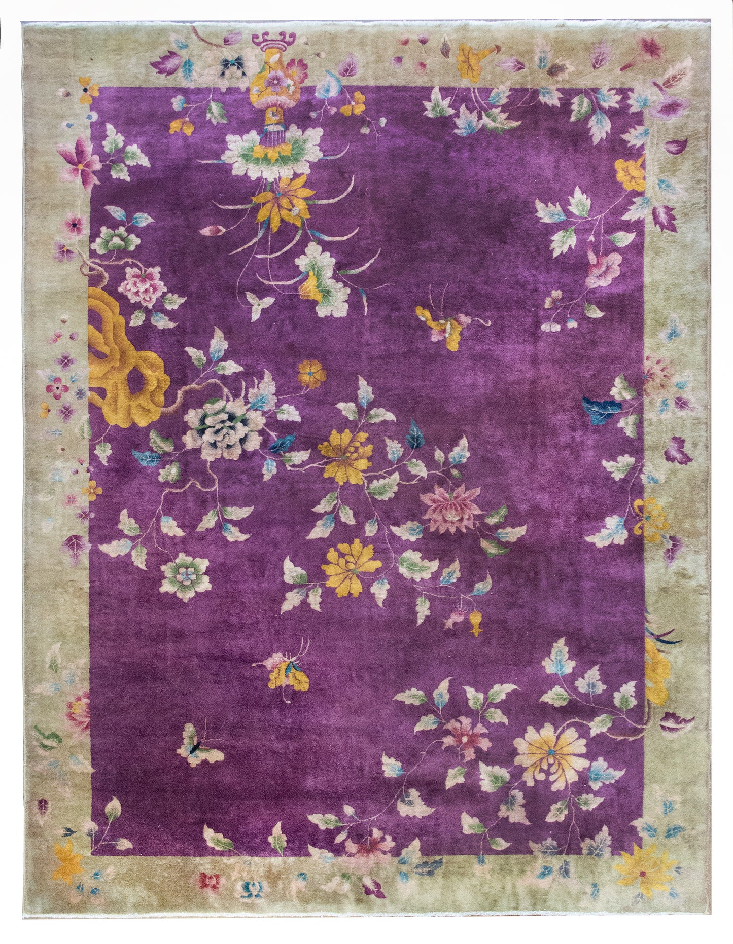 Early 20th Century Chinese Art Deco Rug For Sale