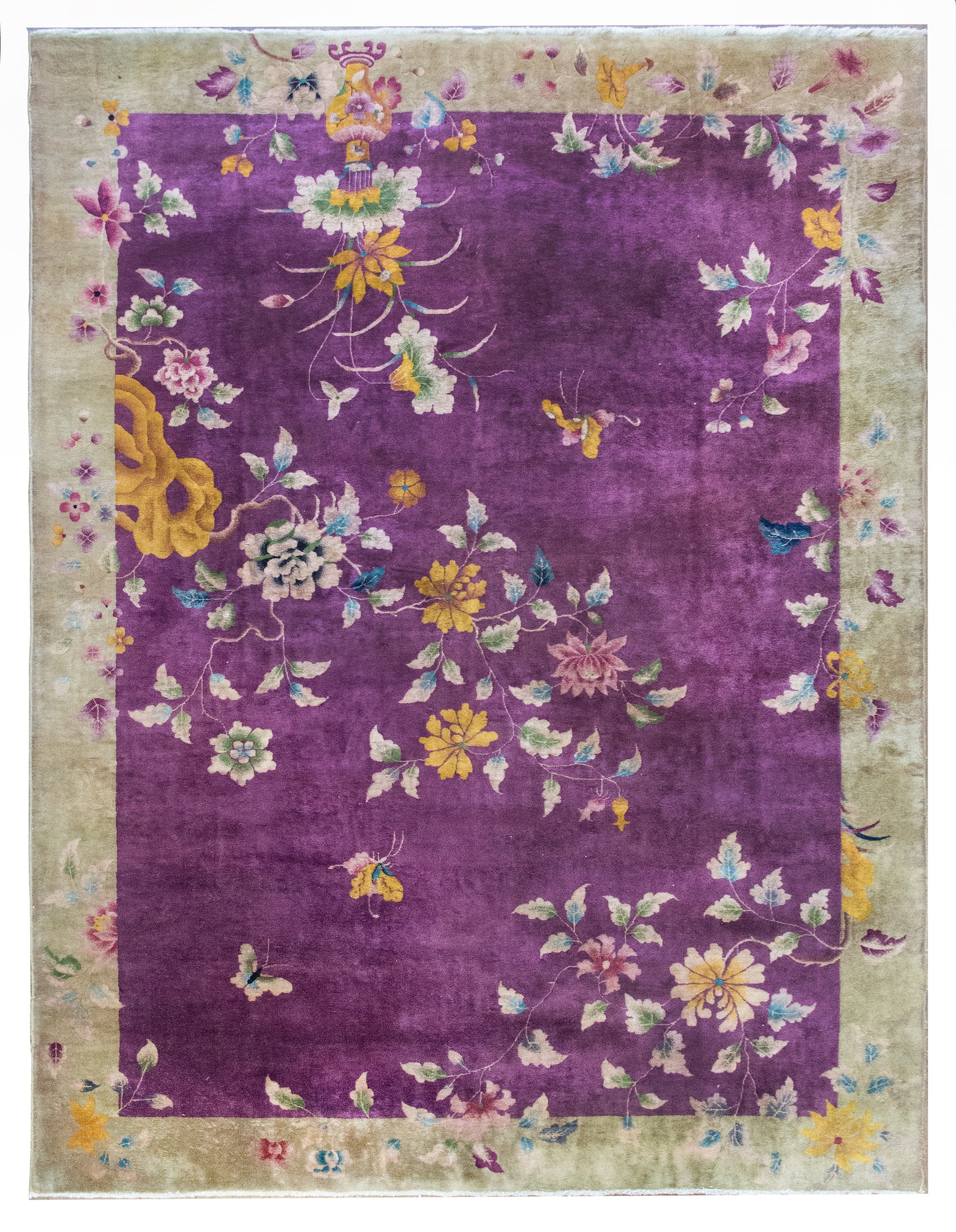 Early 20th Century Chinese Art Deco Rug For Sale