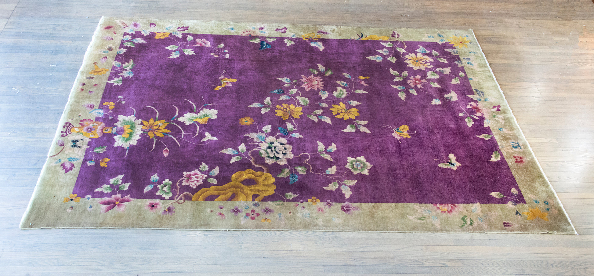 Early 20th Century Chinese Art Deco Rug For Sale