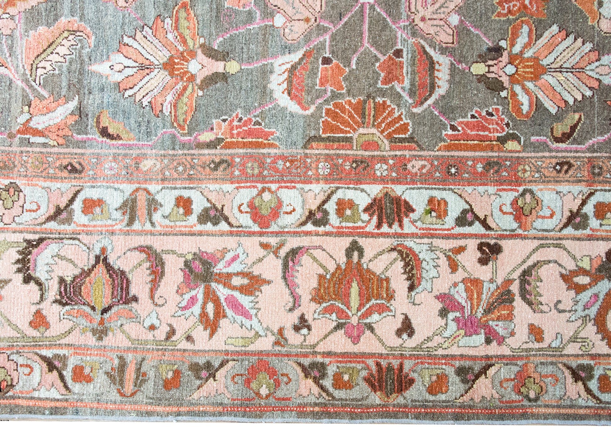 Early 20th Century Persian Mehraban Rug For Sale