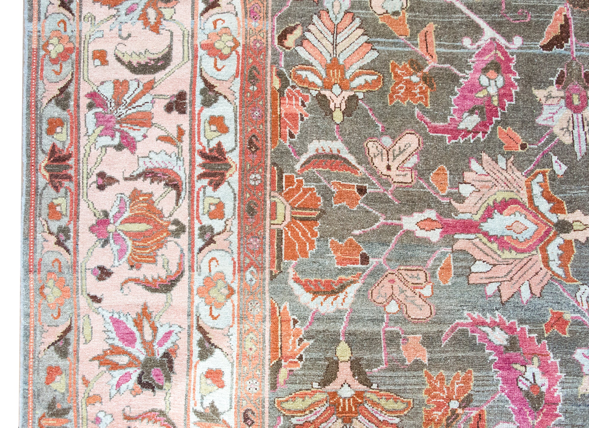 Early 20th Century Persian Mehraban Rug For Sale