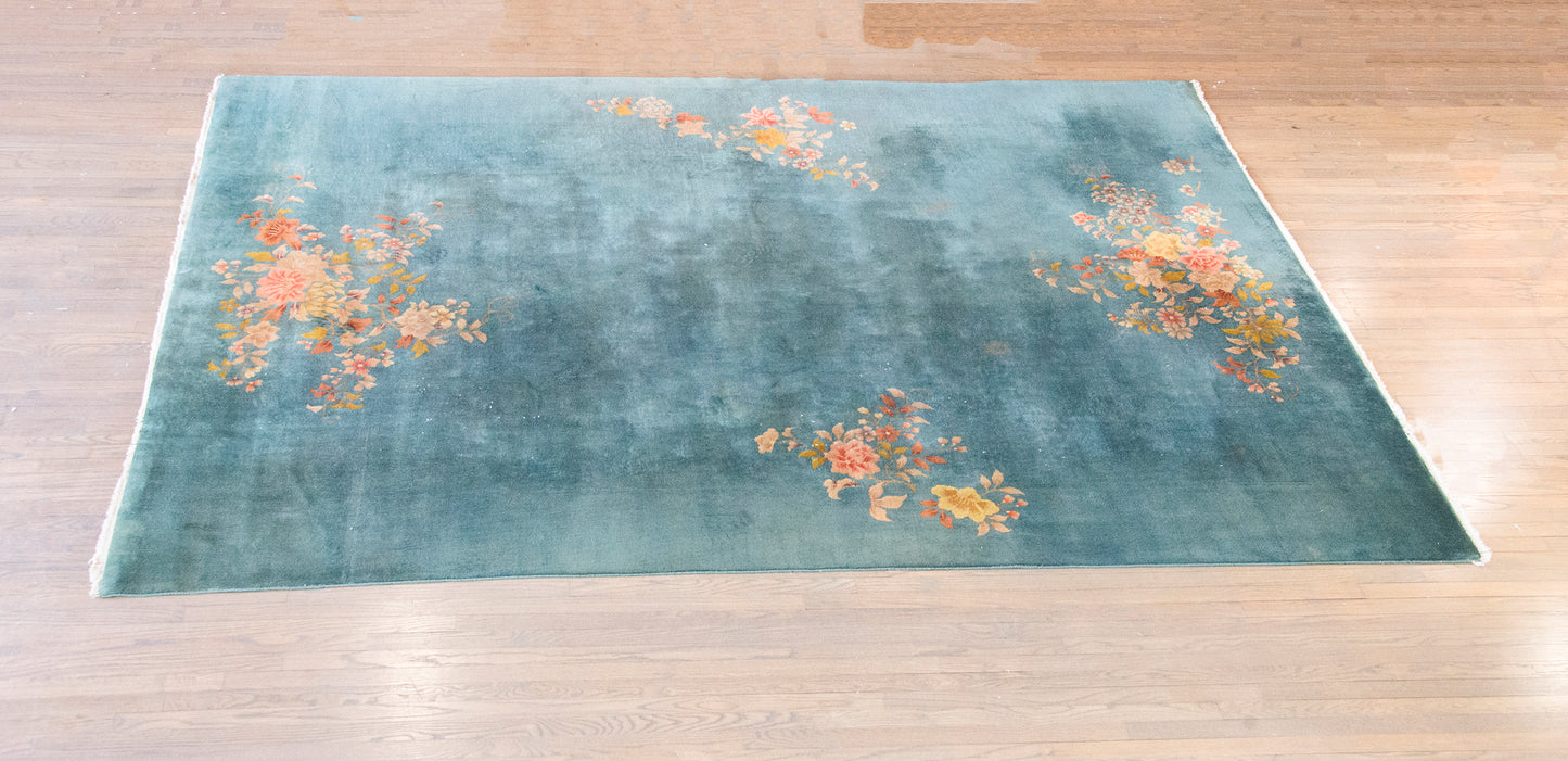 Early 20th Century Chinese Art Deco Rug For Sale