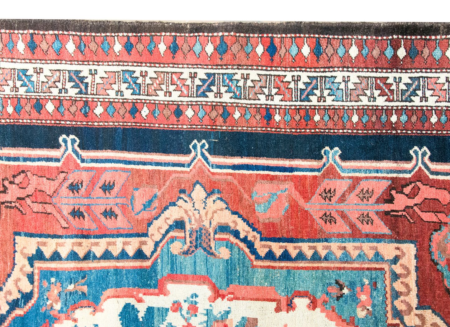 Early 20th Century Persian Bakhtiari Saman Rug For Sale