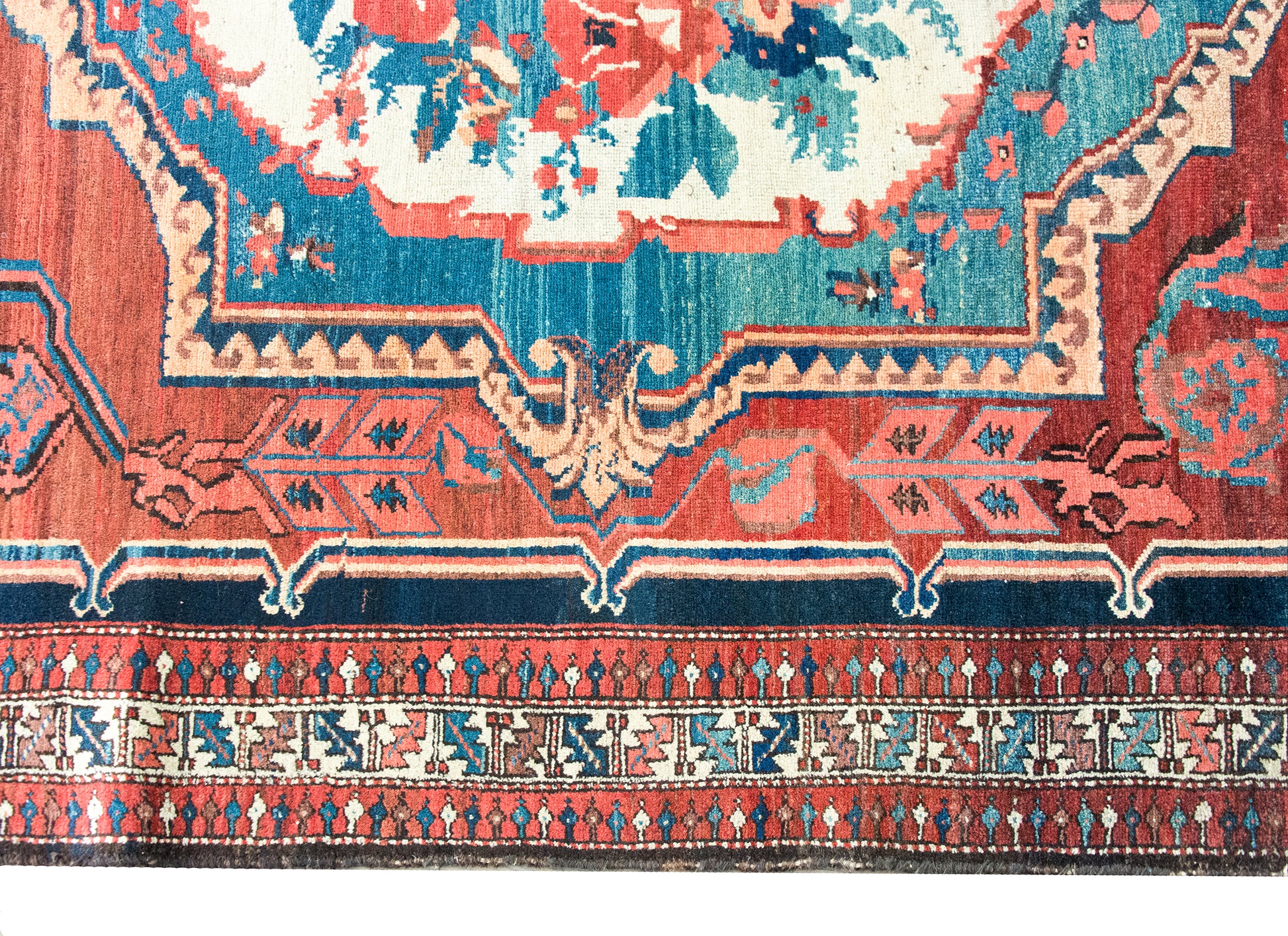 Early 20th Century Persian Bakhtiari Saman Rug For Sale