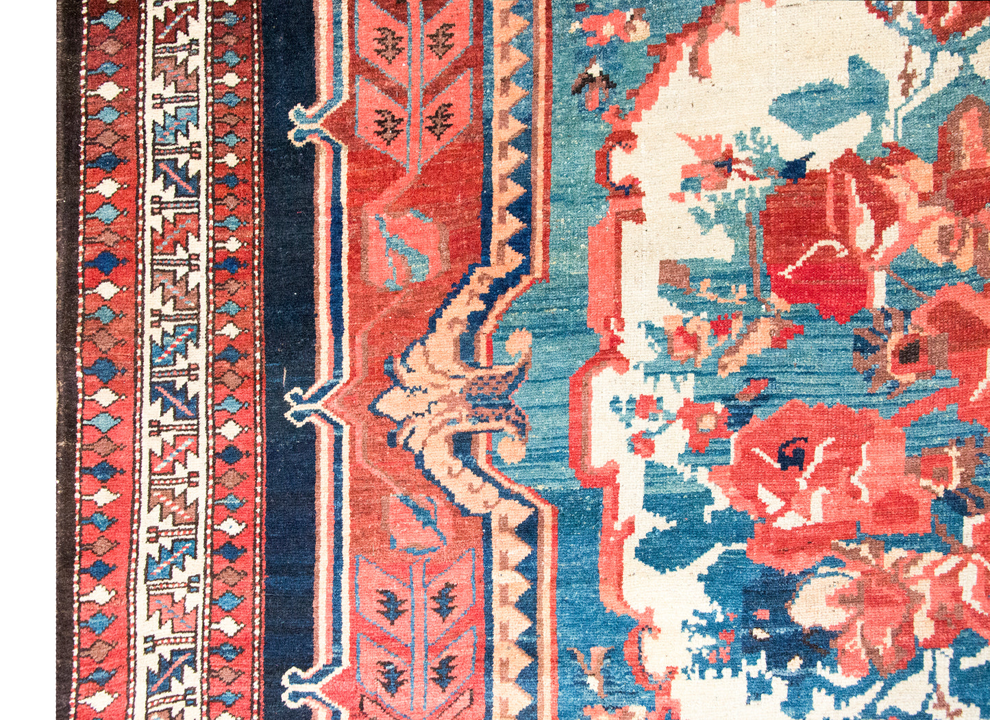 Early 20th Century Persian Bakhtiari Saman Rug For Sale