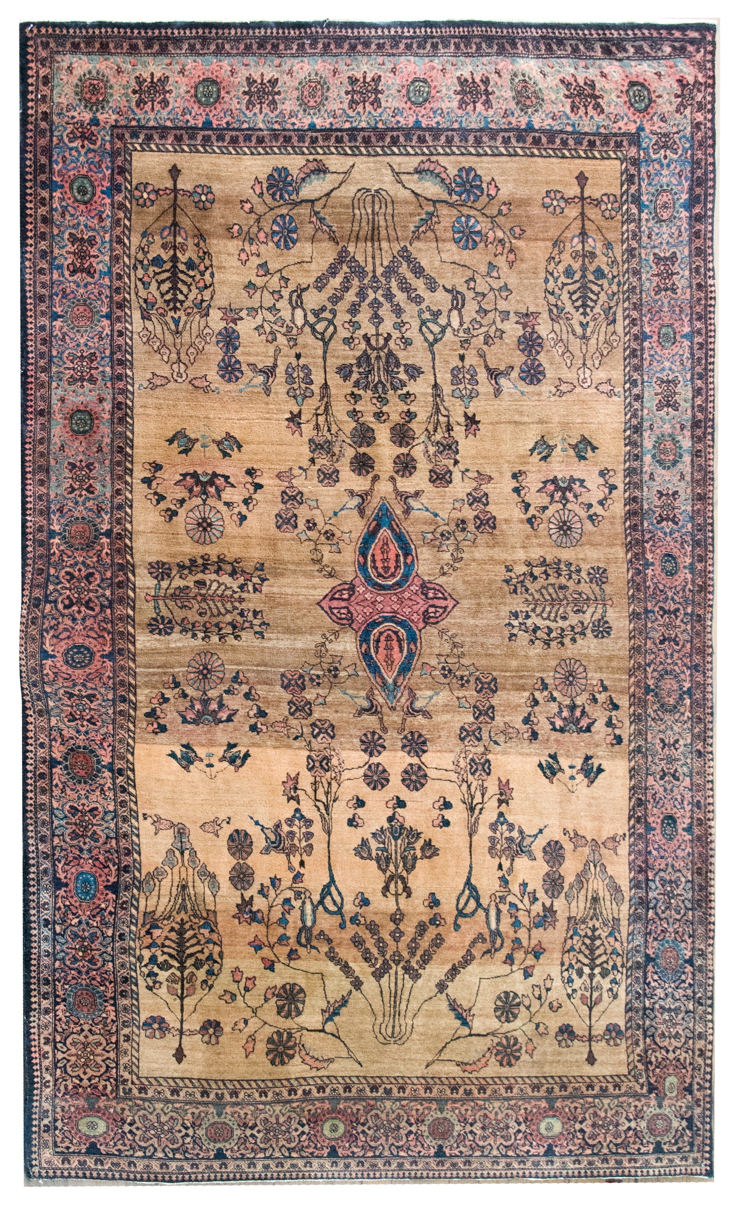 Late 19th Century Persian Sarouk Farahan Rug For Sale