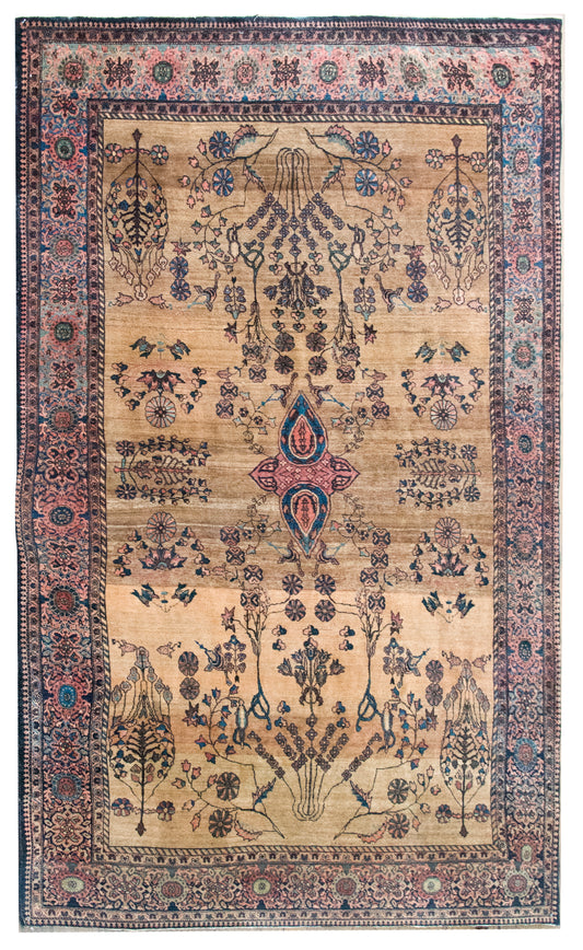 Late 19th Century Persian Sarouk Farahan Rug For Sale
