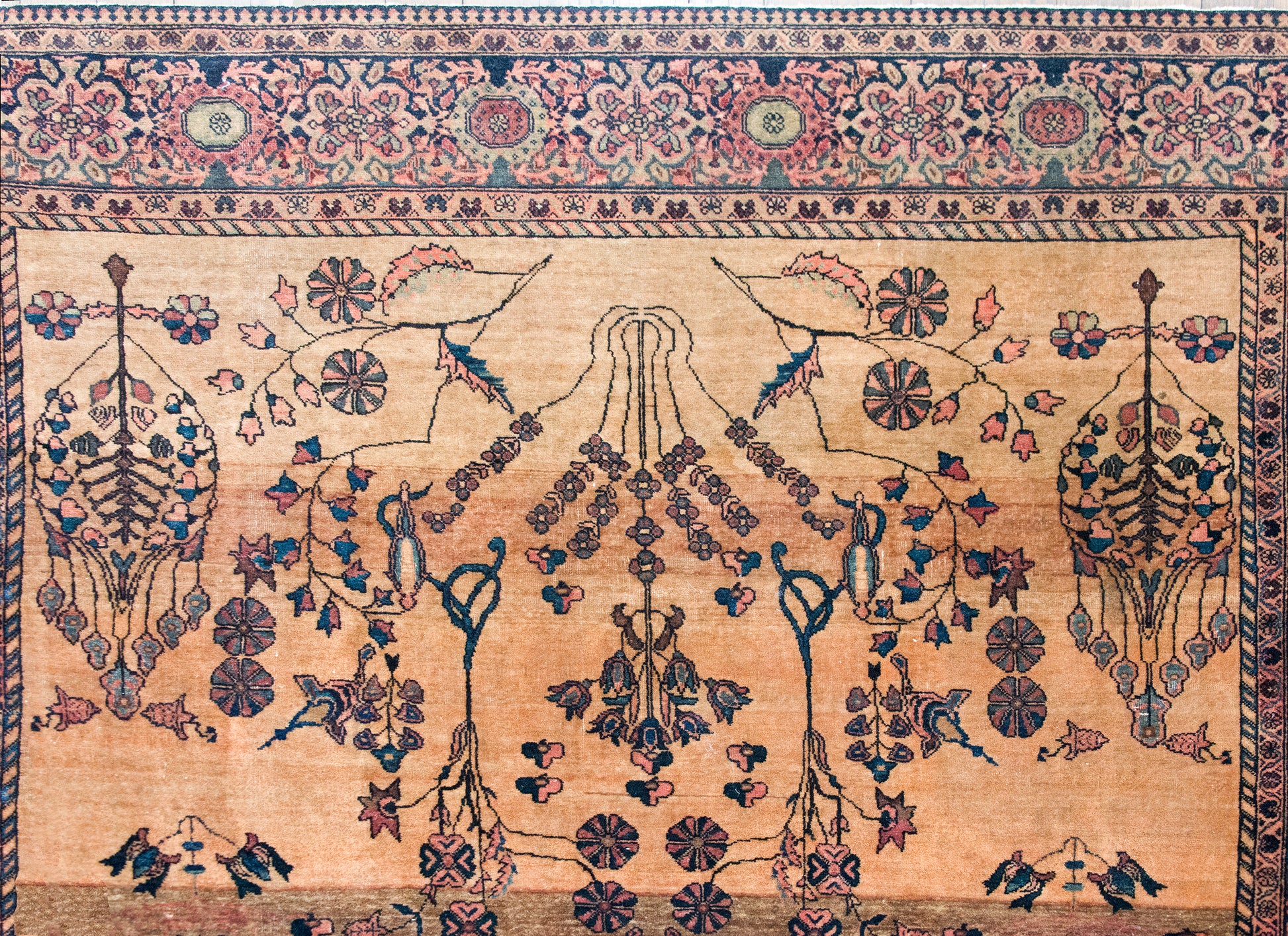 Late 19th Century Persian Sarouk Farahan Rug For Sale