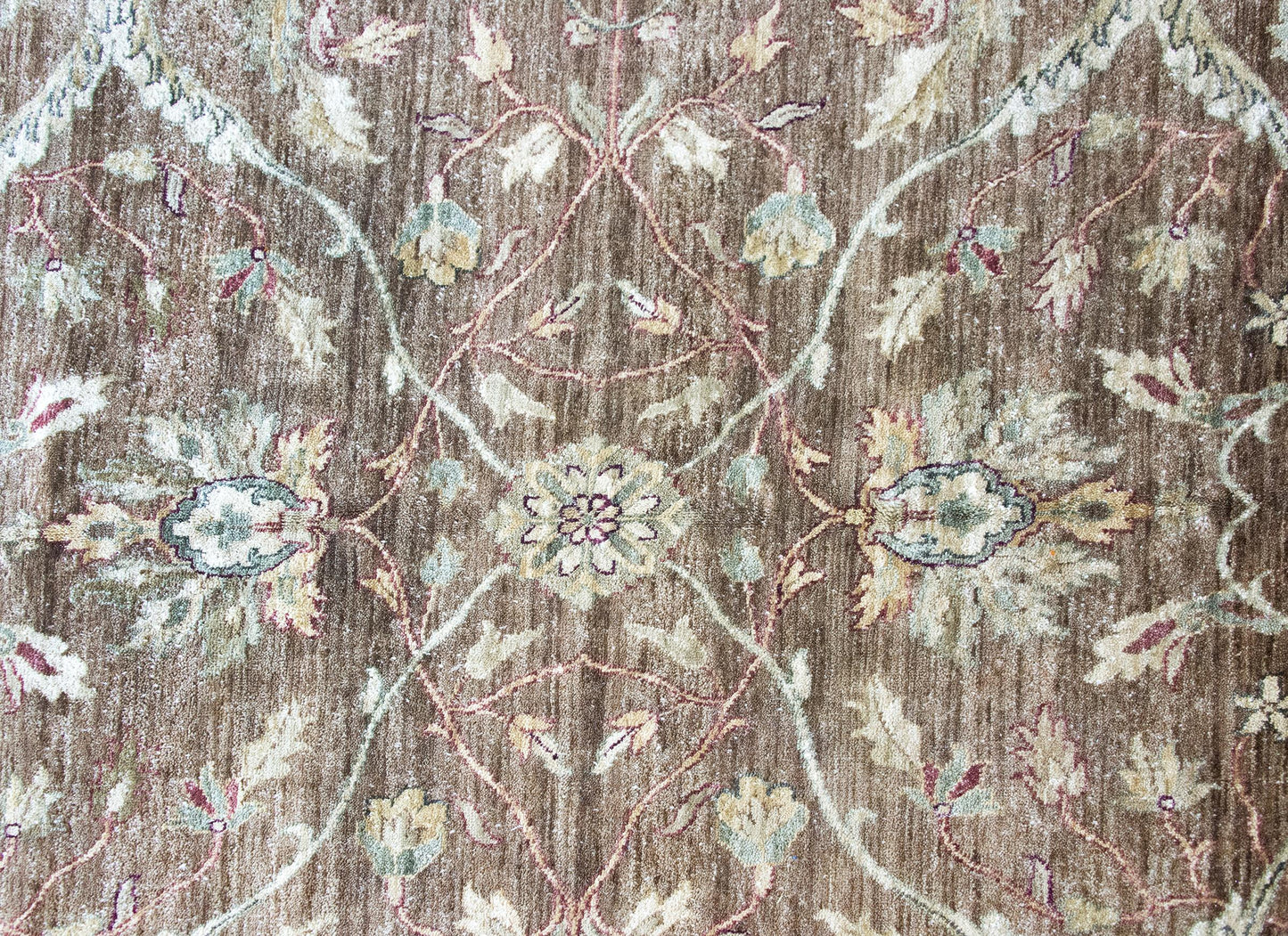 Indian Peshawar Rug Woven with a Ziegler Inspired Pattern