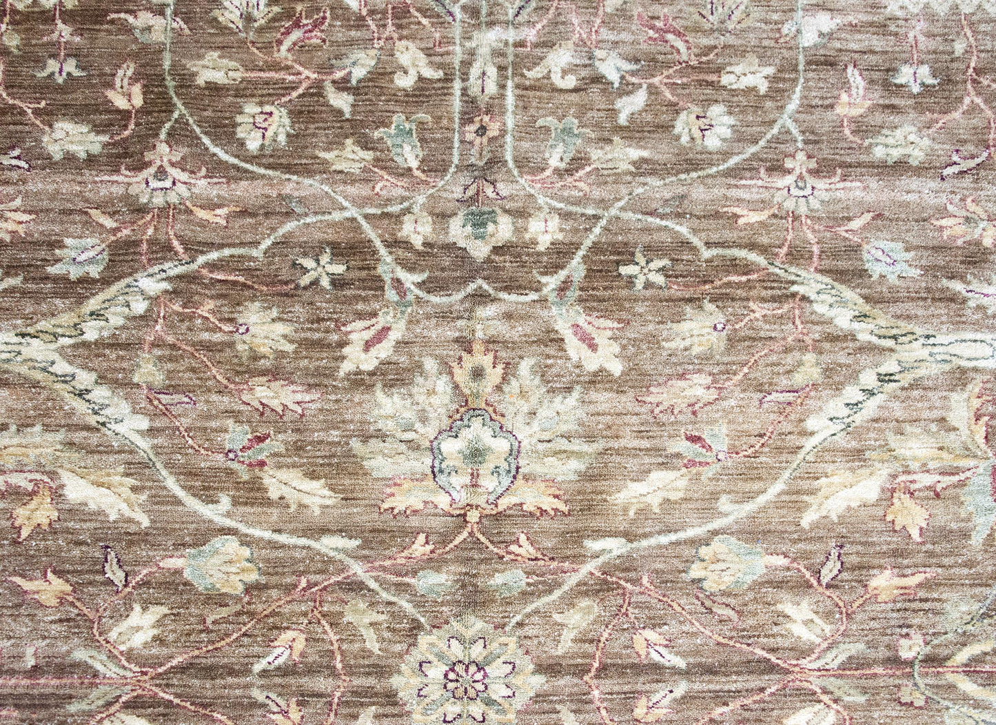 Indian Peshawar Rug Woven with a Ziegler Inspired Pattern