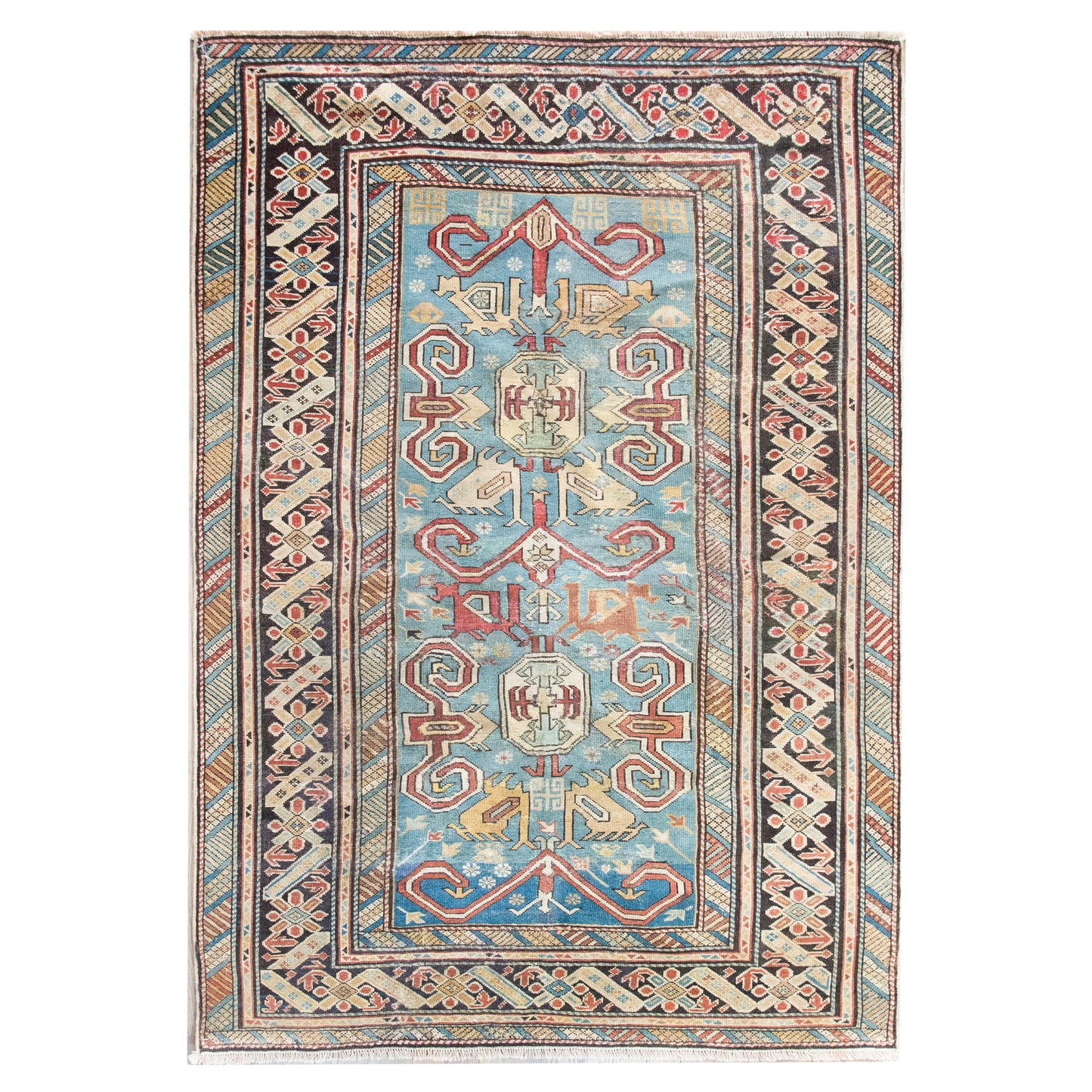 Early 20th Century Persian Shirvan Rug For Sale