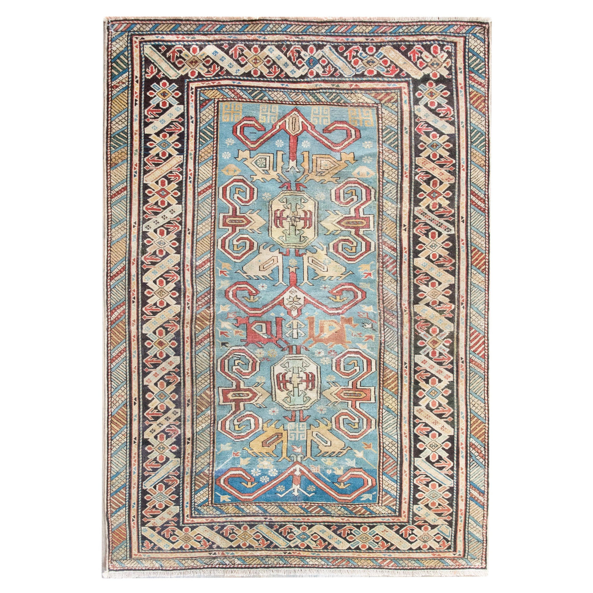 Early 20th Century Persian Shirvan Rug For Sale