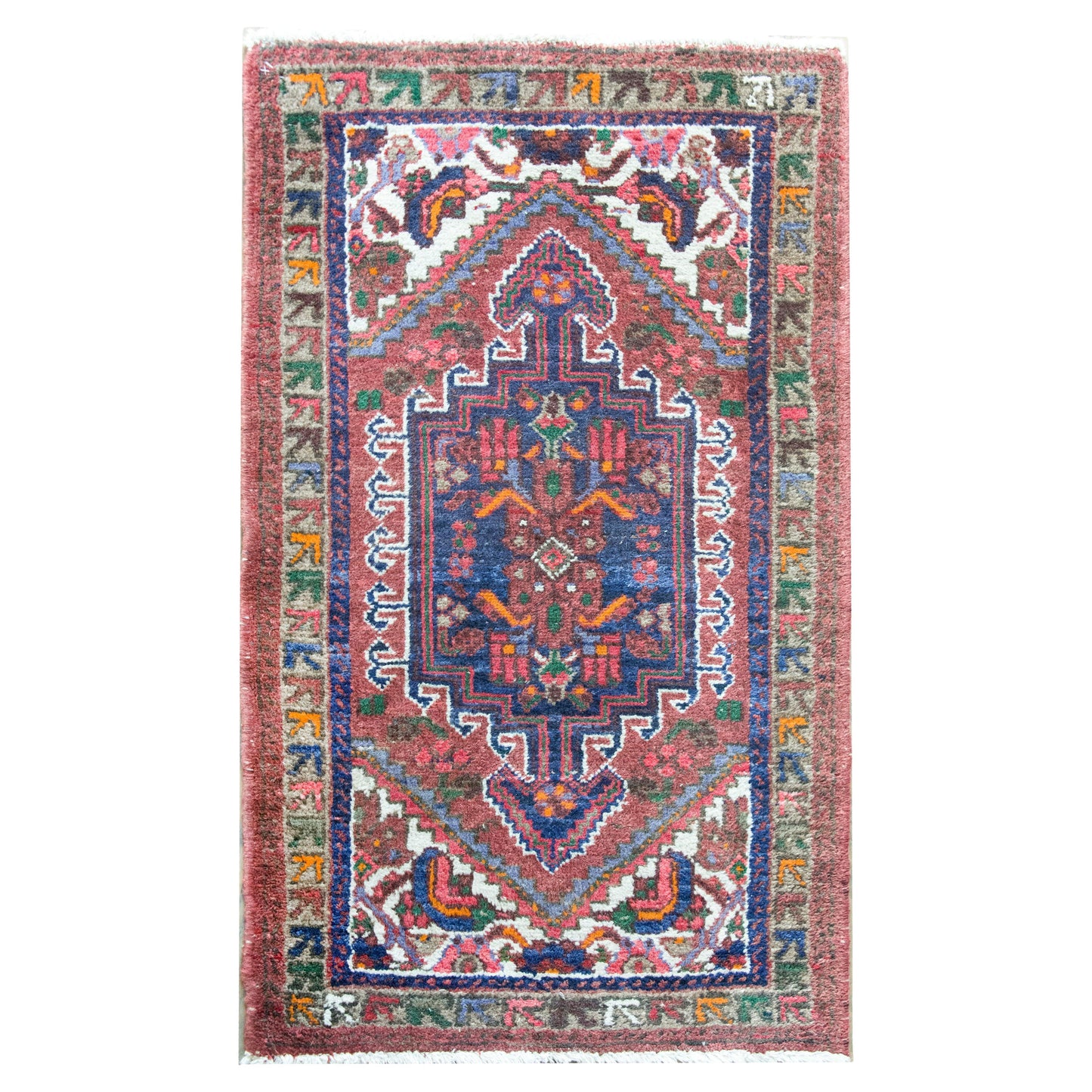 Early 20th Century Persian Mazlaghan Rug For Sale
