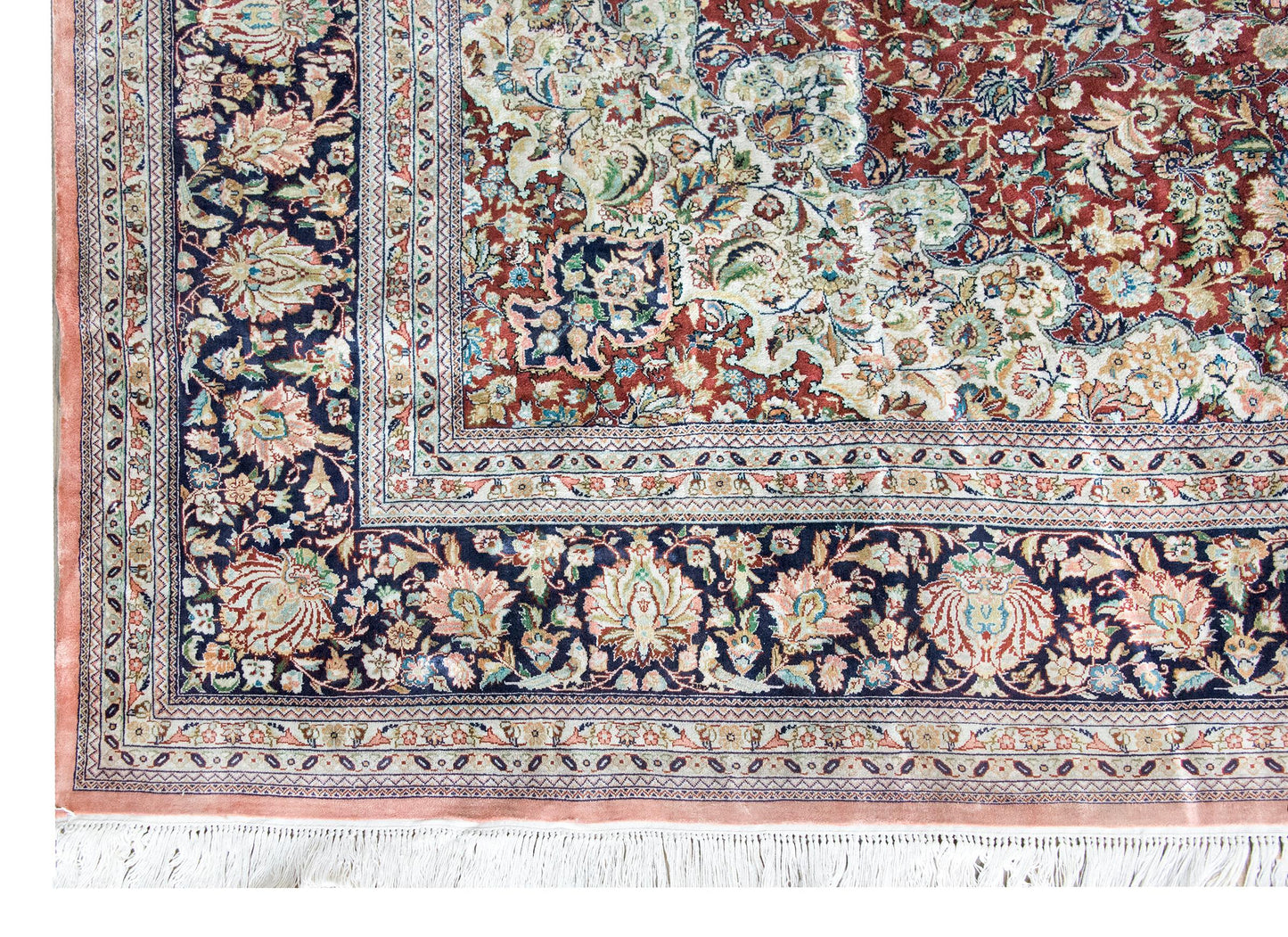 Vintage Persian Silk Rug