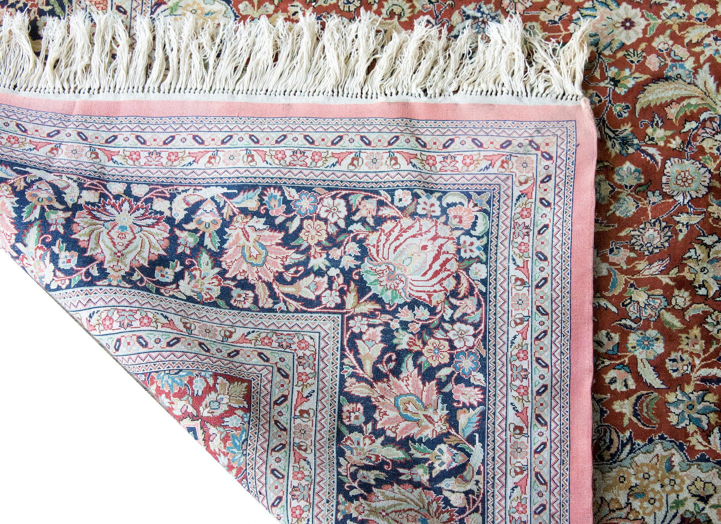 Vintage Persian Silk Rug