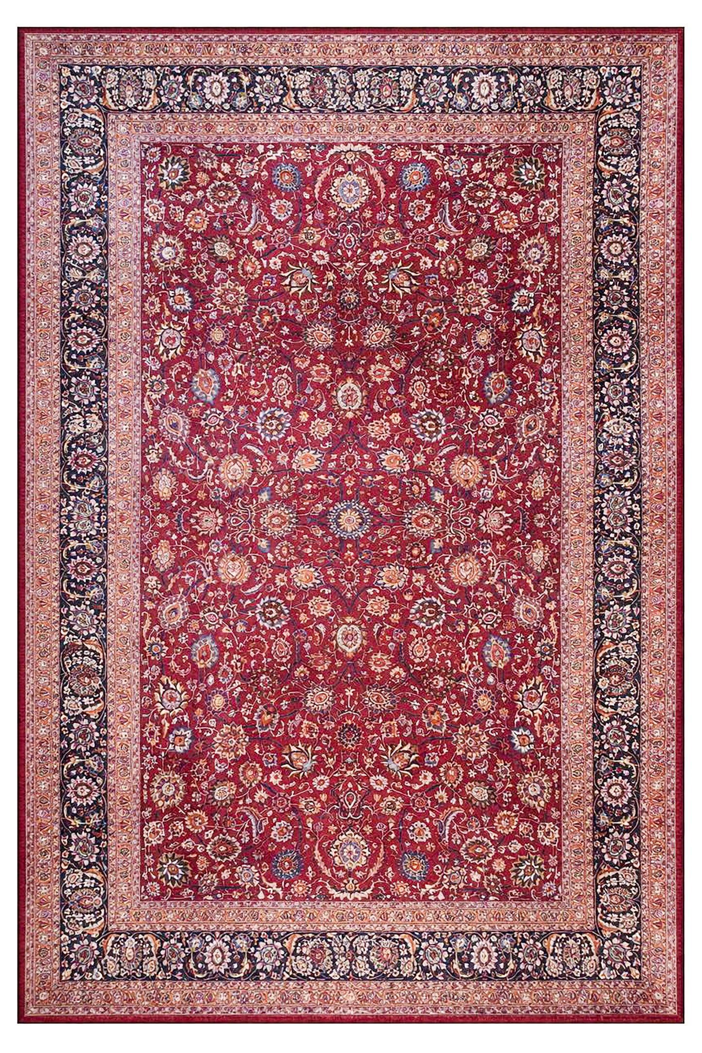 Mid 20th Century Persian Meshed Mar z Rug For Sale
