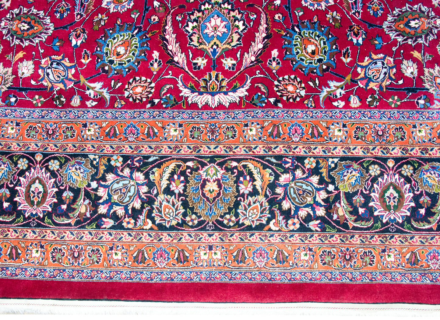 Mid 20th Century Persian Meshed Mar z Rug For Sale