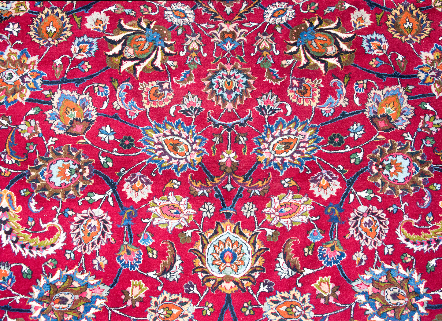 Mid 20th Century Persian Meshed Mar z Rug For Sale