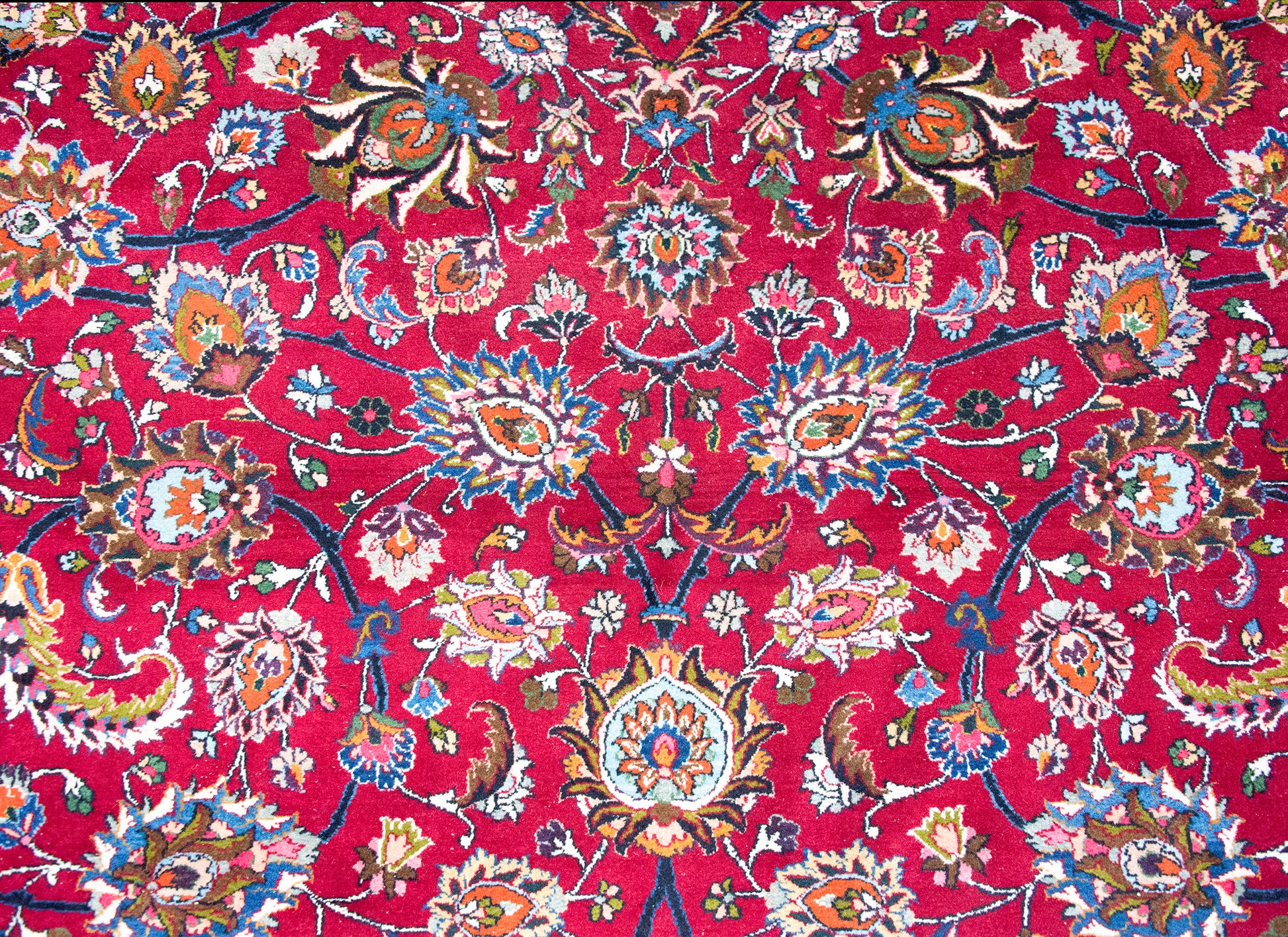 Mid 20th Century Persian Meshed Mar z Rug For Sale