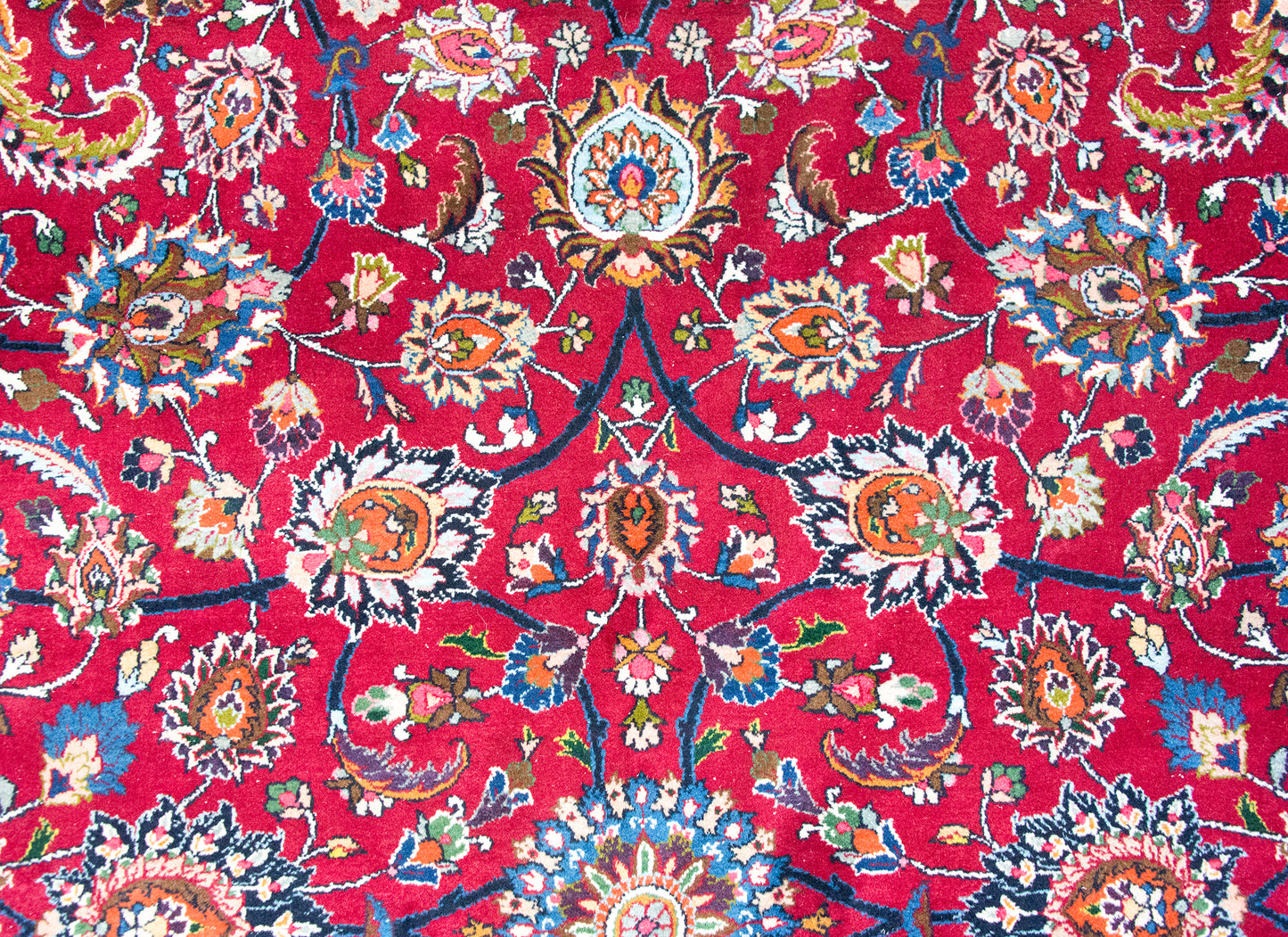 Mid 20th Century Persian Meshed Mar z Rug For Sale