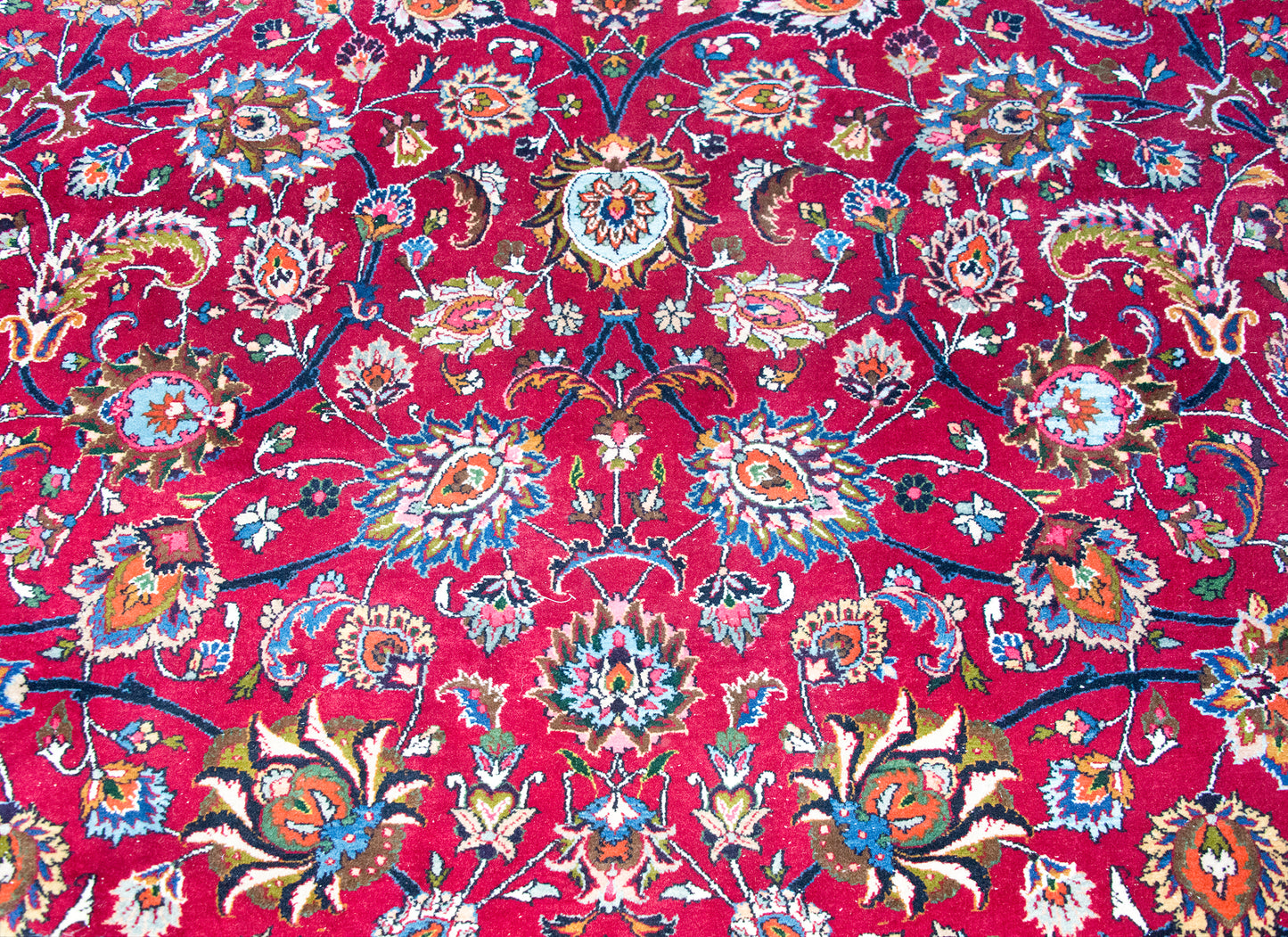 Mid 20th Century Persian Meshed Mar z Rug For Sale