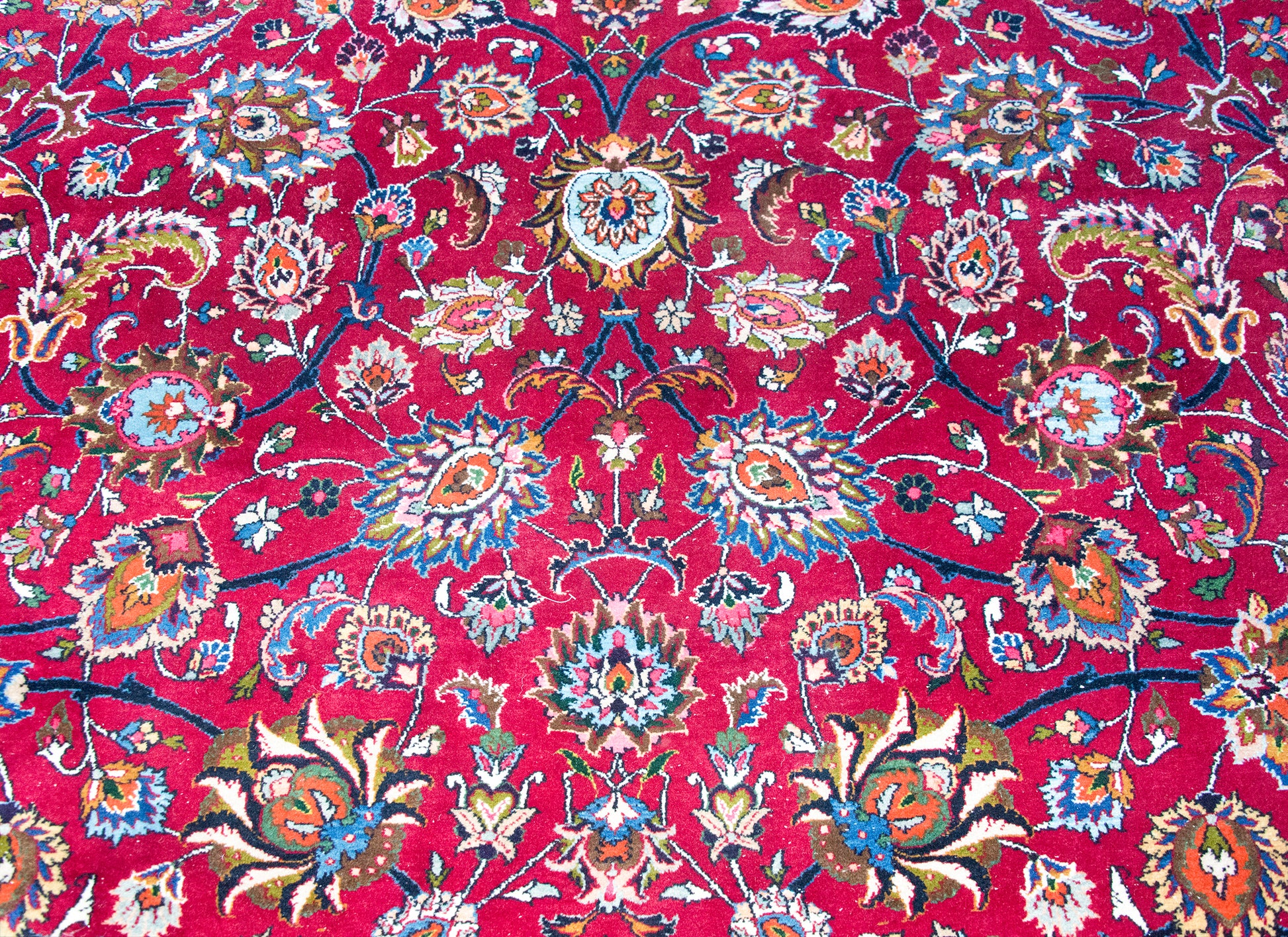 Mid 20th Century Persian Meshed Mar z Rug For Sale