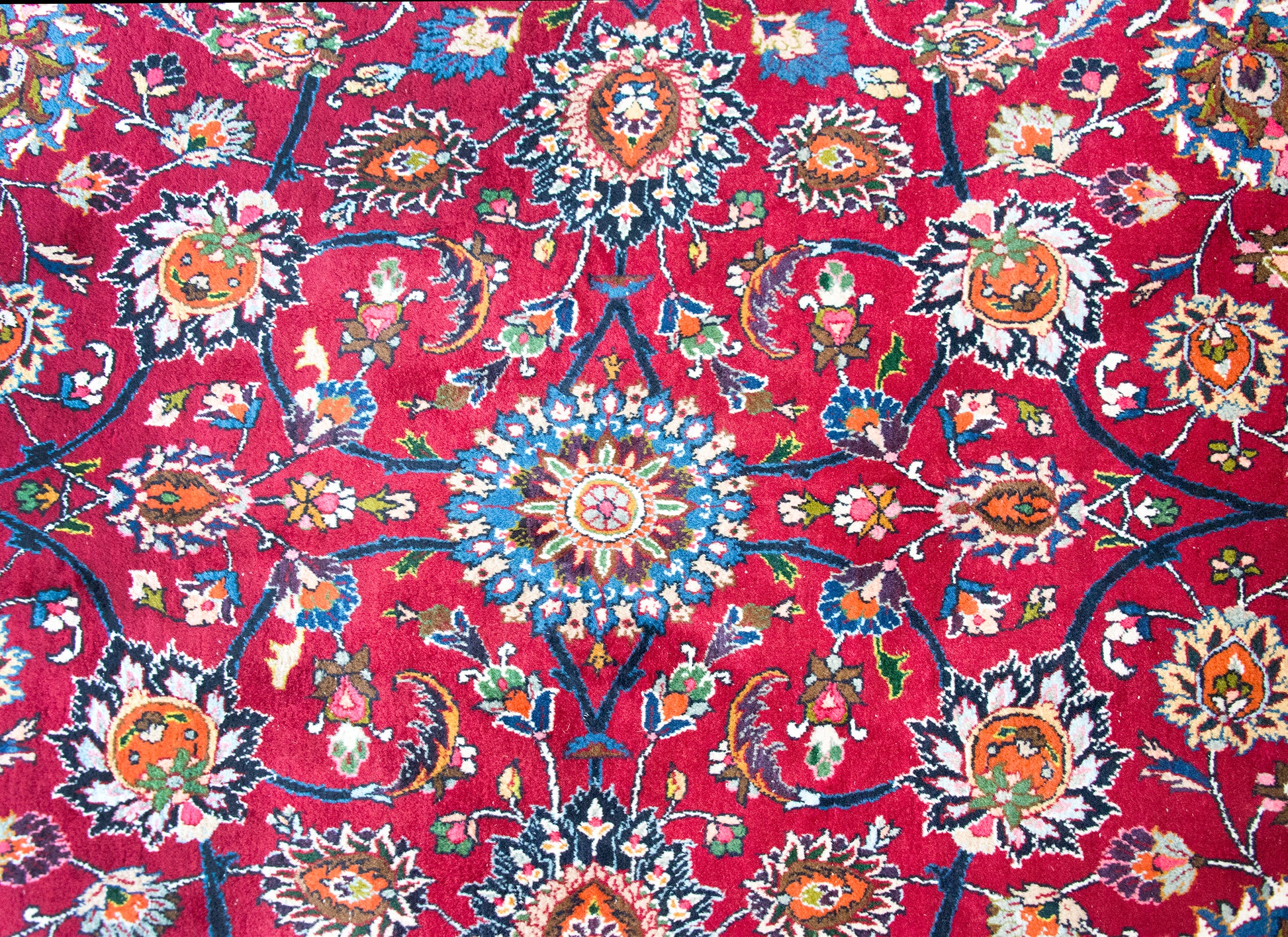 Mid 20th Century Persian Meshed Mar z Rug For Sale