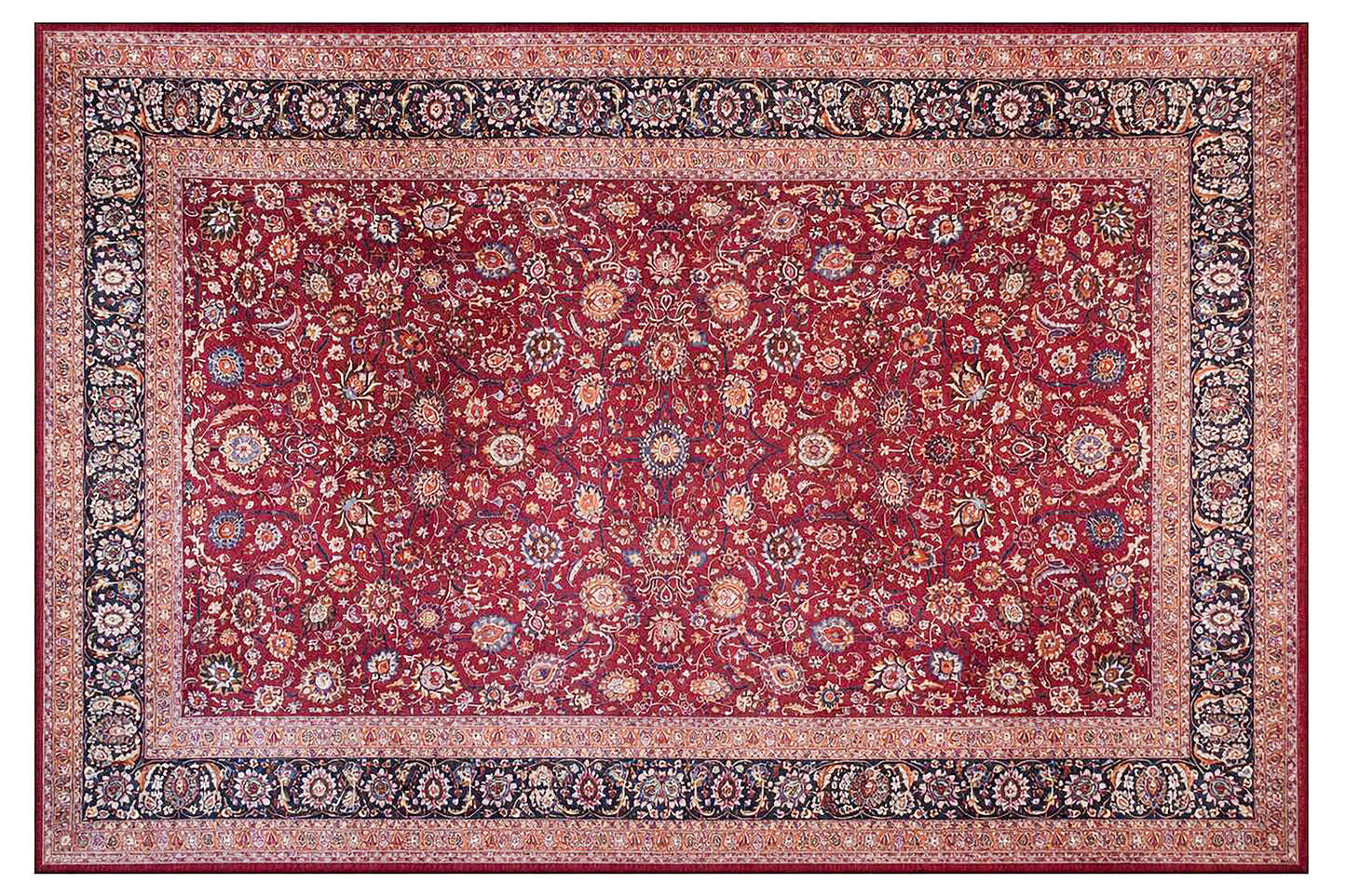 Mid 20th Century Persian Meshed Mar z Rug For Sale