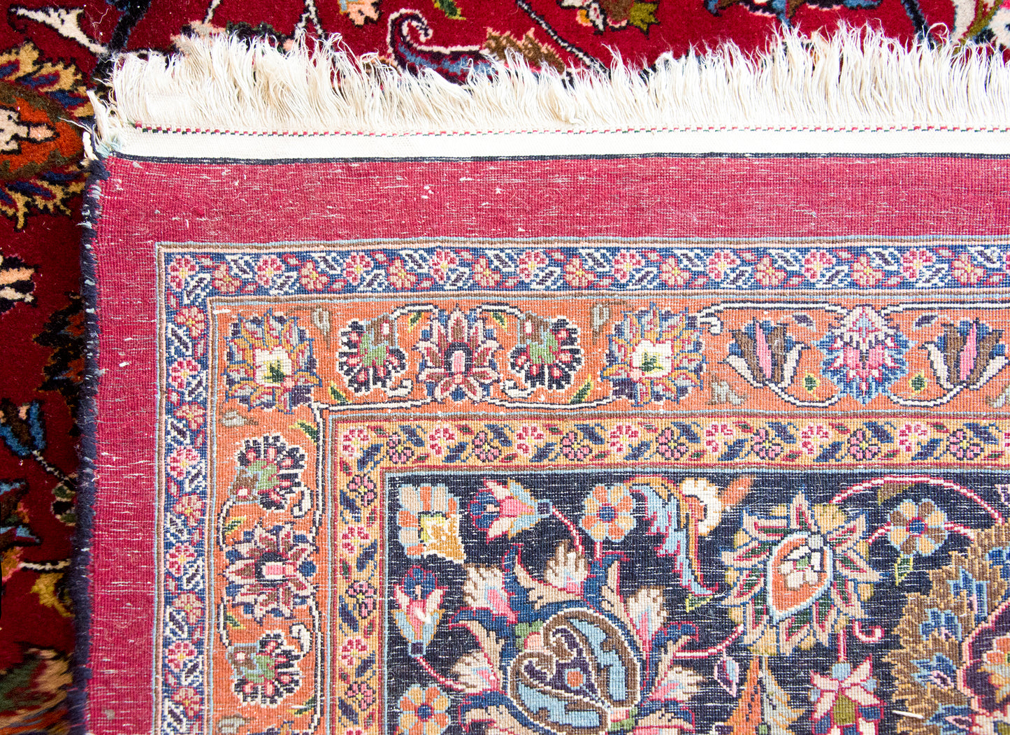 Mid 20th Century Persian Meshed Mar z Rug For Sale
