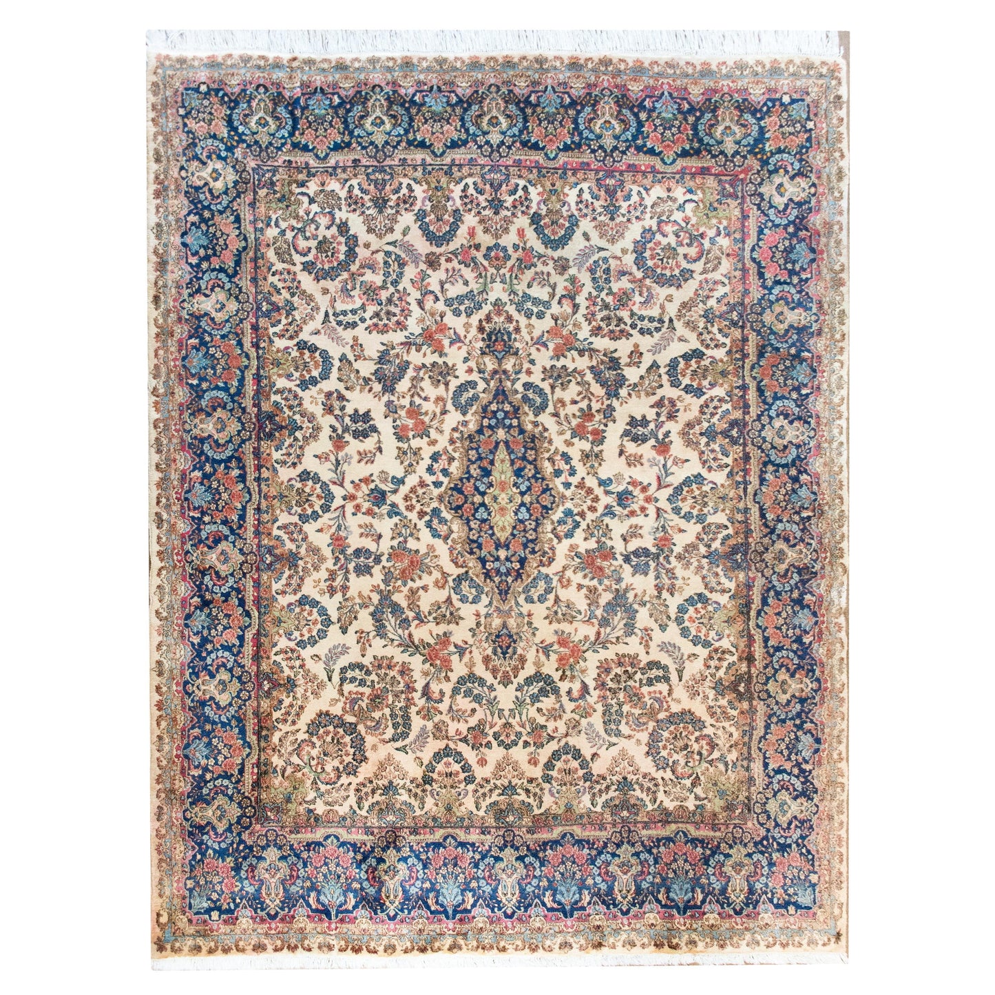 Early 20th Century Persian Kirman Rug For Sale