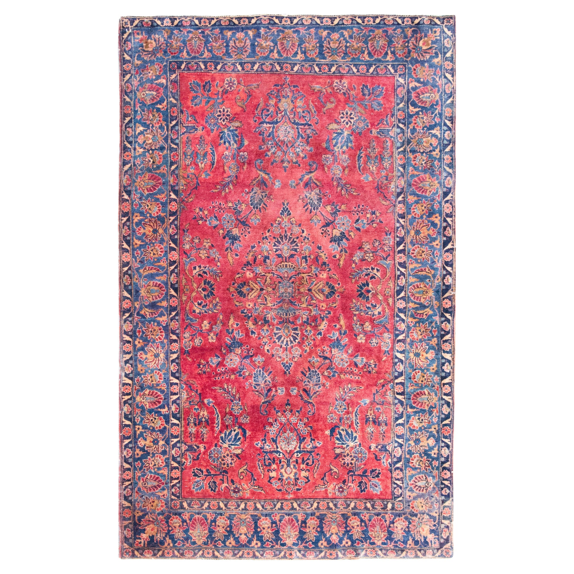 Early 20th Century Persian Kashan Rug For Sale