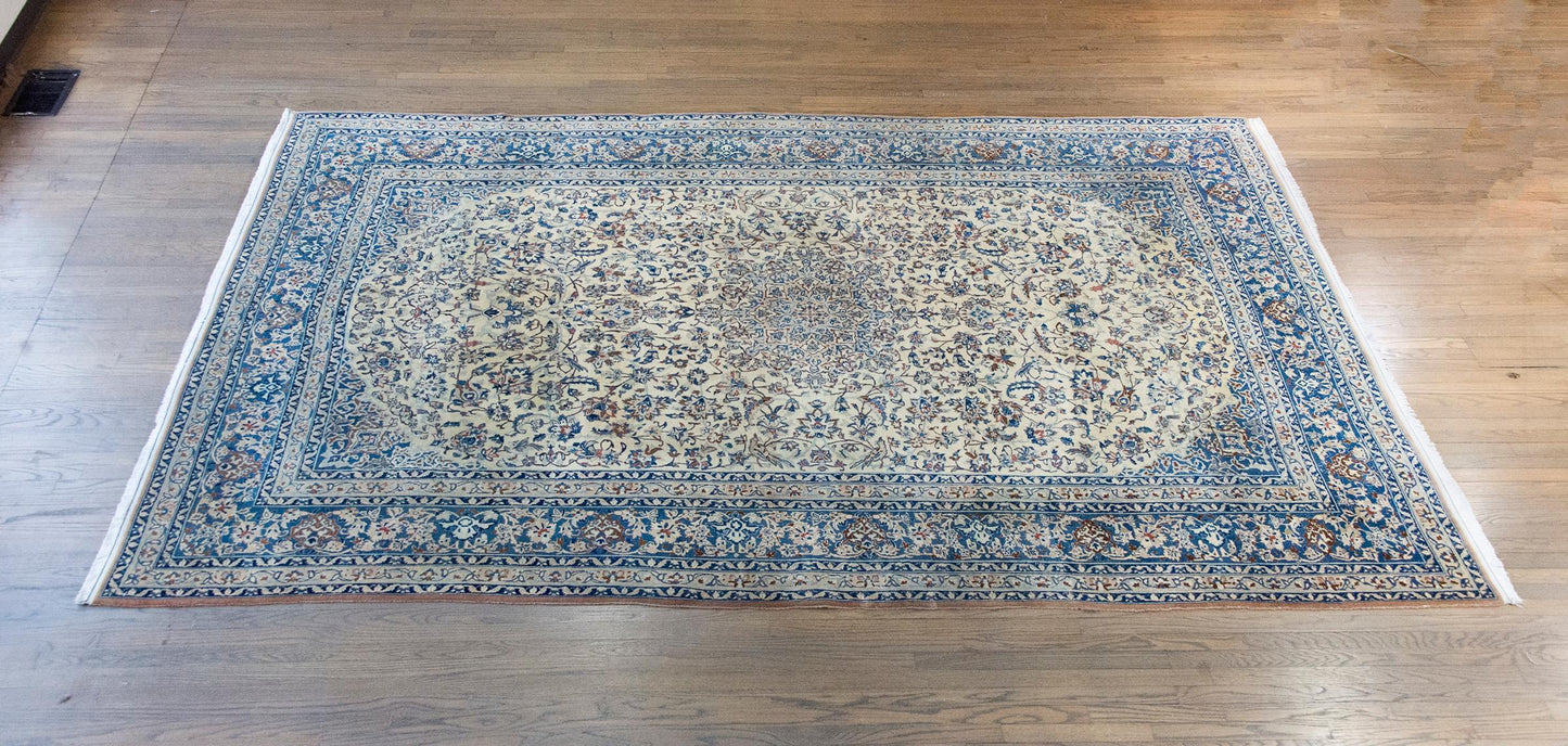 Vintage Persian Nain Rug