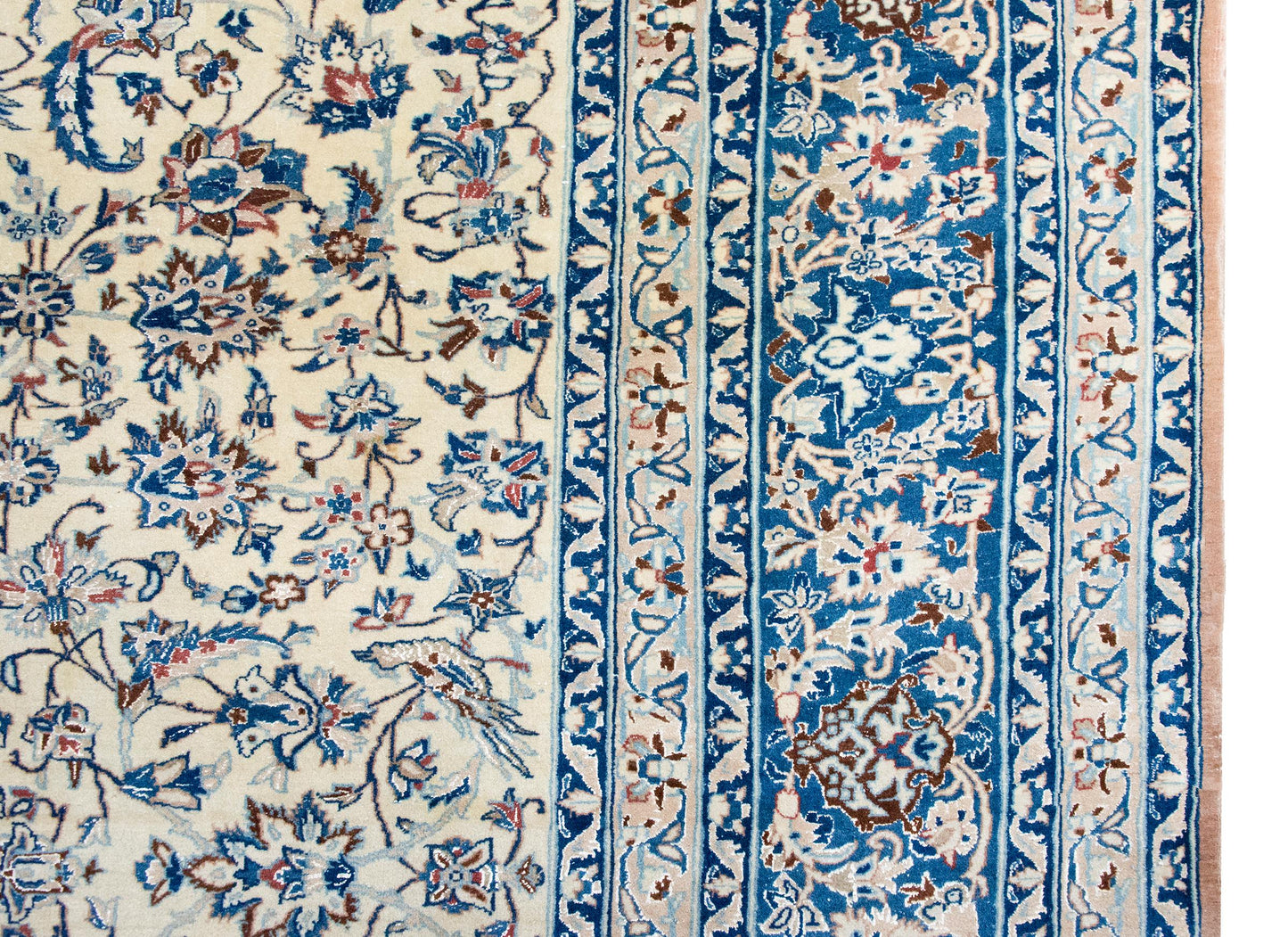 Vintage Persian Nain Rug