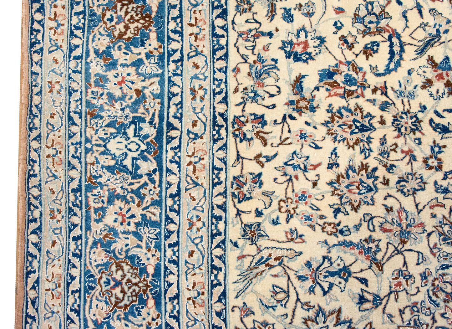 Vintage Persian Nain Rug