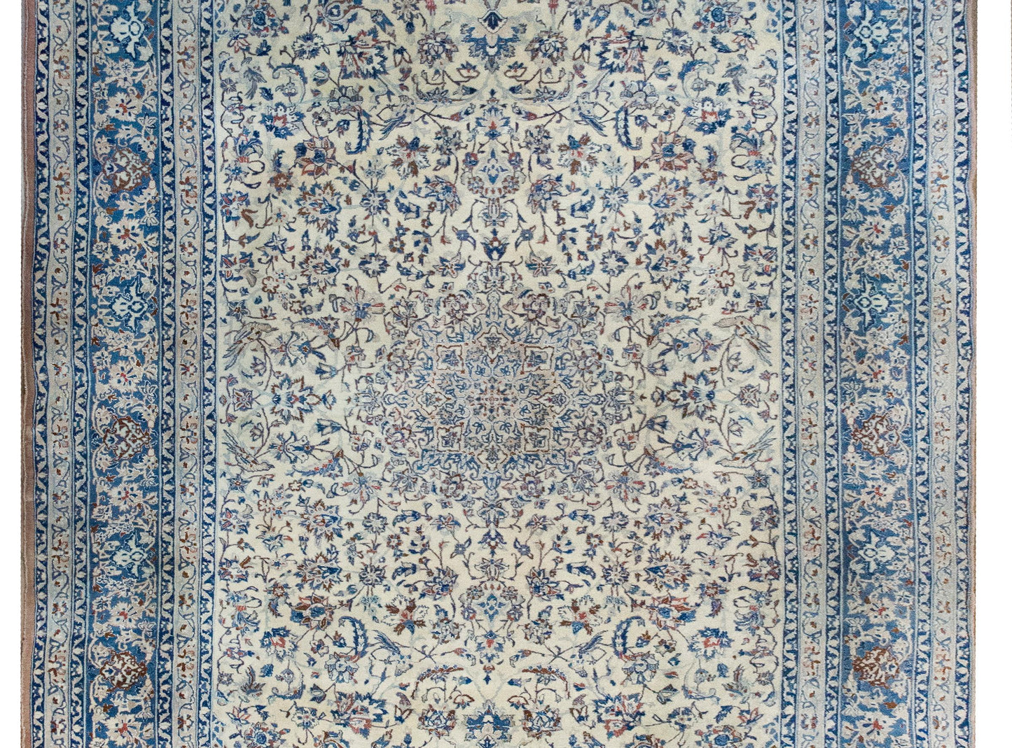 Vintage Persian Nain Rug