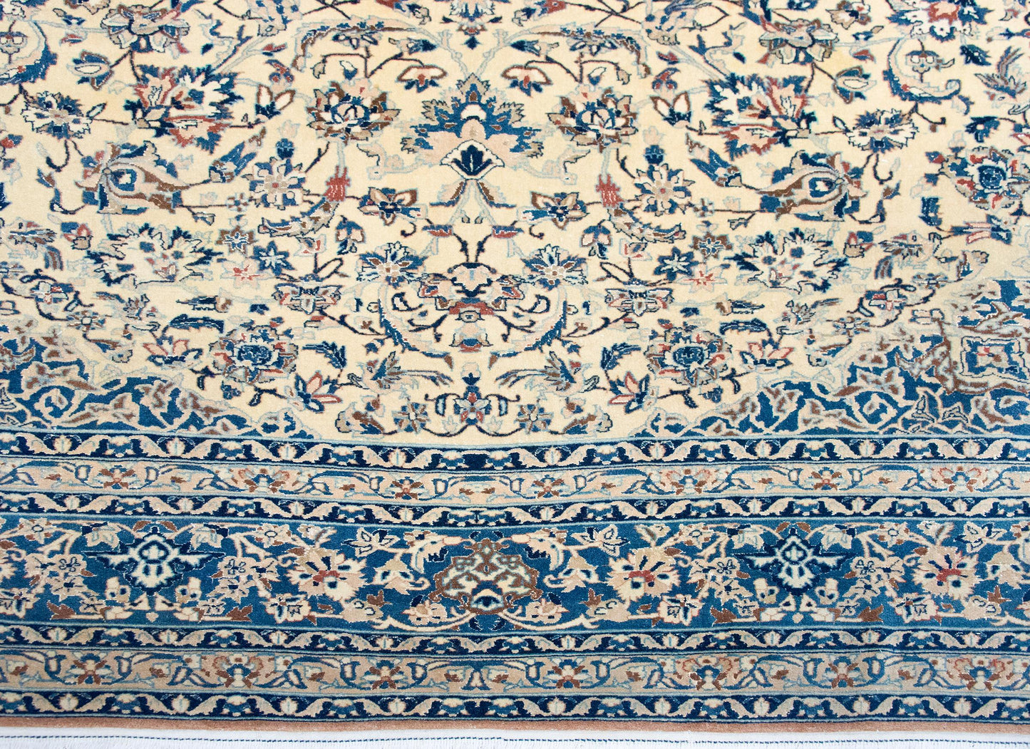 Vintage Persian Nain Rug