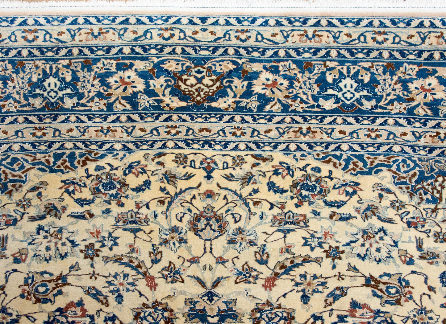 Vintage Persian Nain Rug