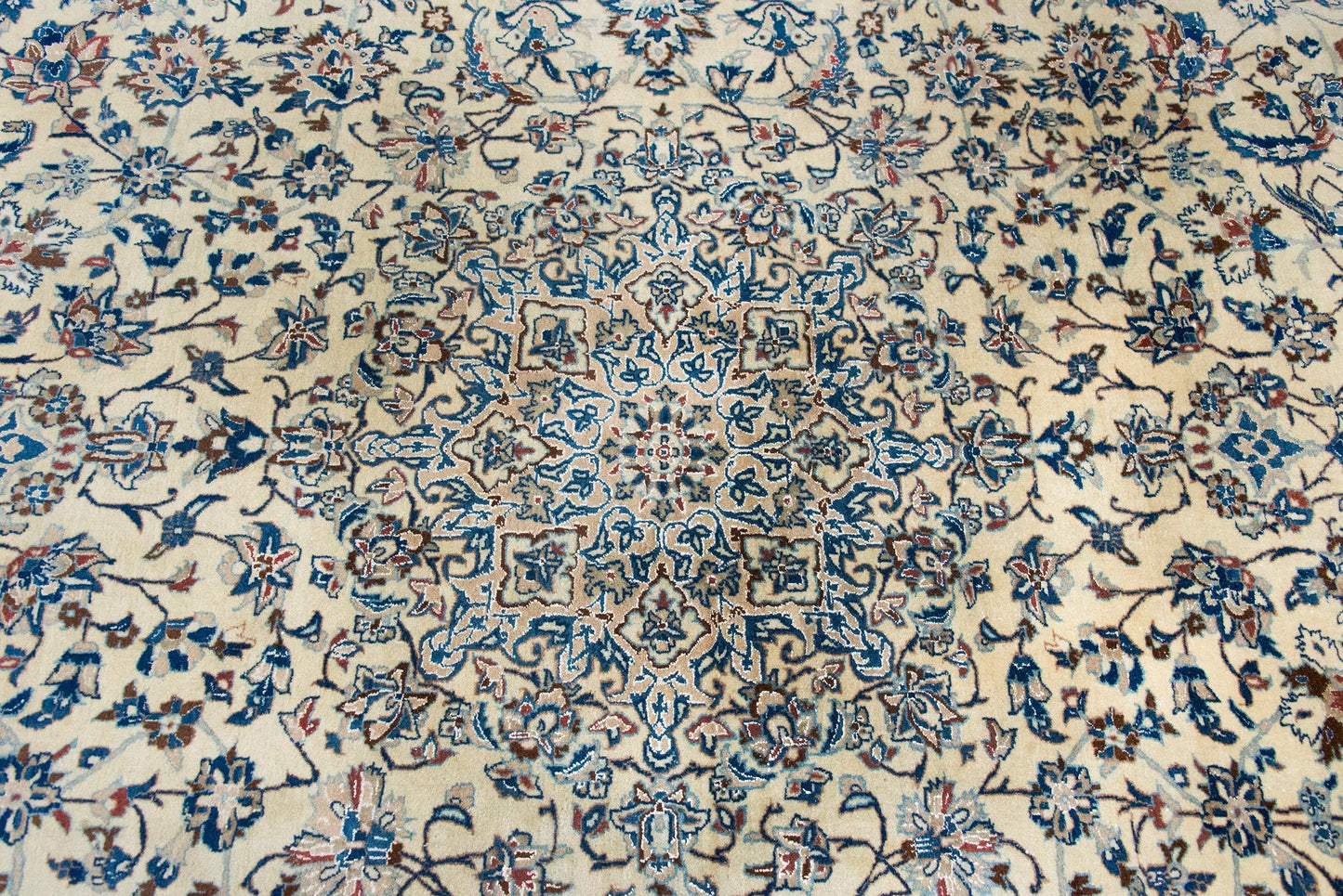Vintage Persian Nain Rug