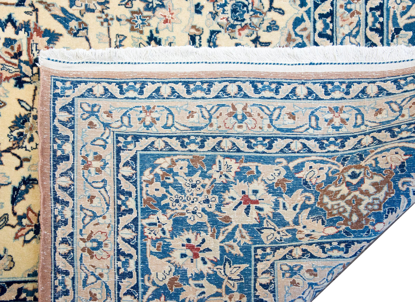 Vintage Persian Nain Rug